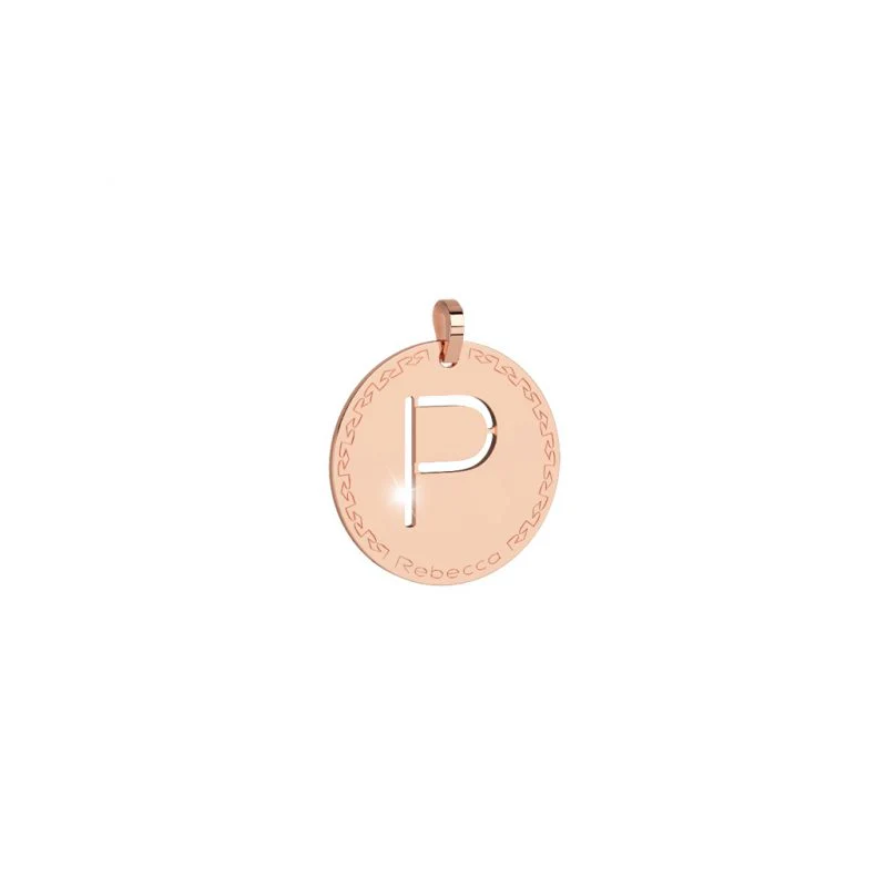 Rebecca My World Rose Gold Large Initial Charm - Image 18