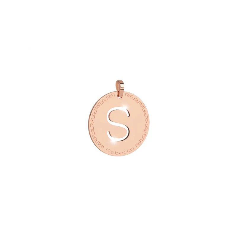 Rebecca My World Rose Gold Large Initial Charm - Image 21