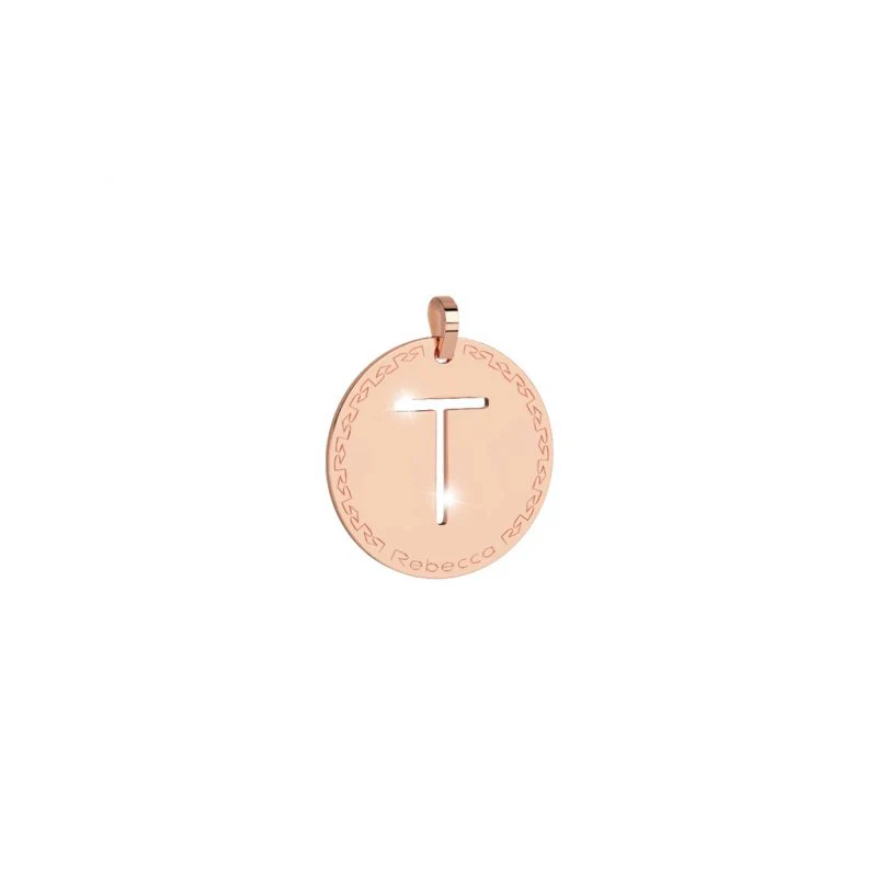 Rebecca My World Rose Gold Large Initial Charm - Image 22