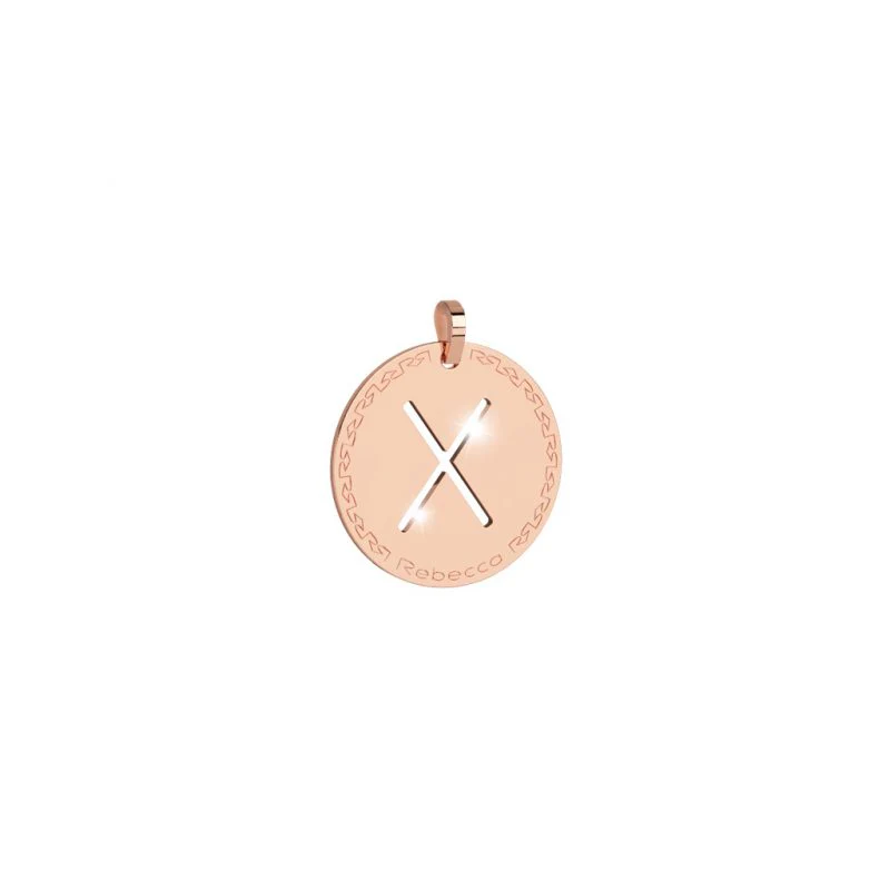 Rebecca My World Rose Gold Large Initial Charm - Image 26
