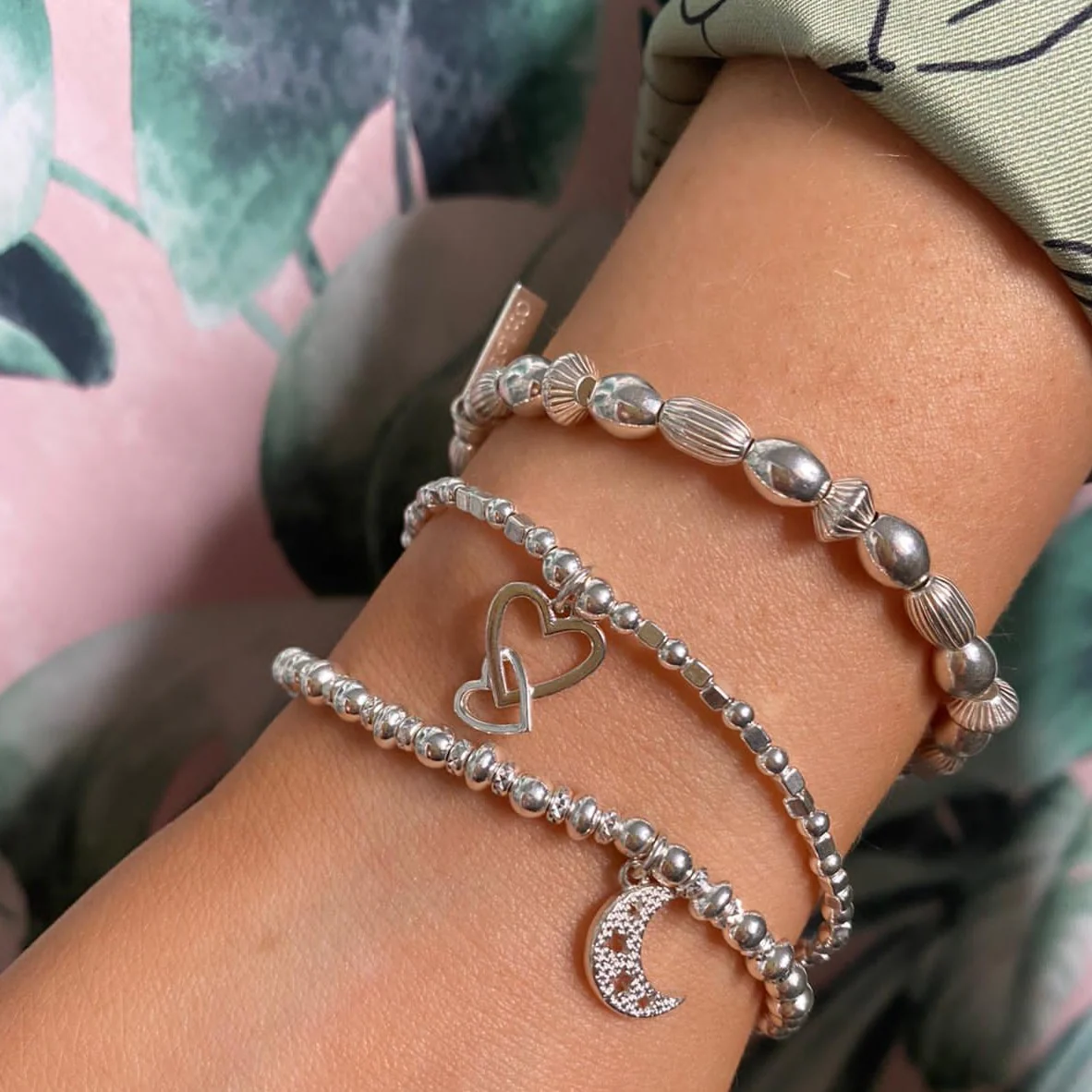 ChloBo Interlocking Love Heart Bracelet - Image 2