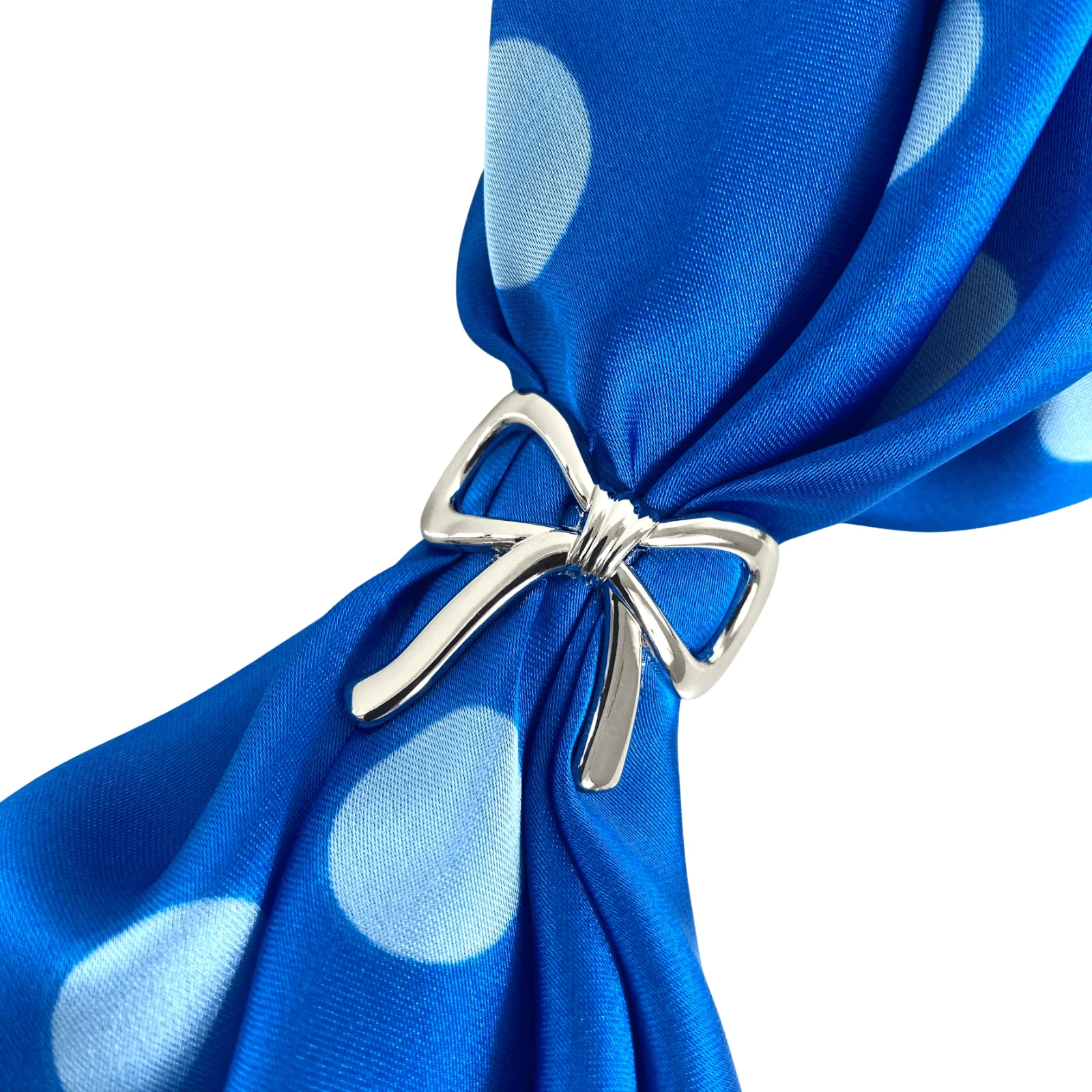 Silver Bow Scarf Ring
