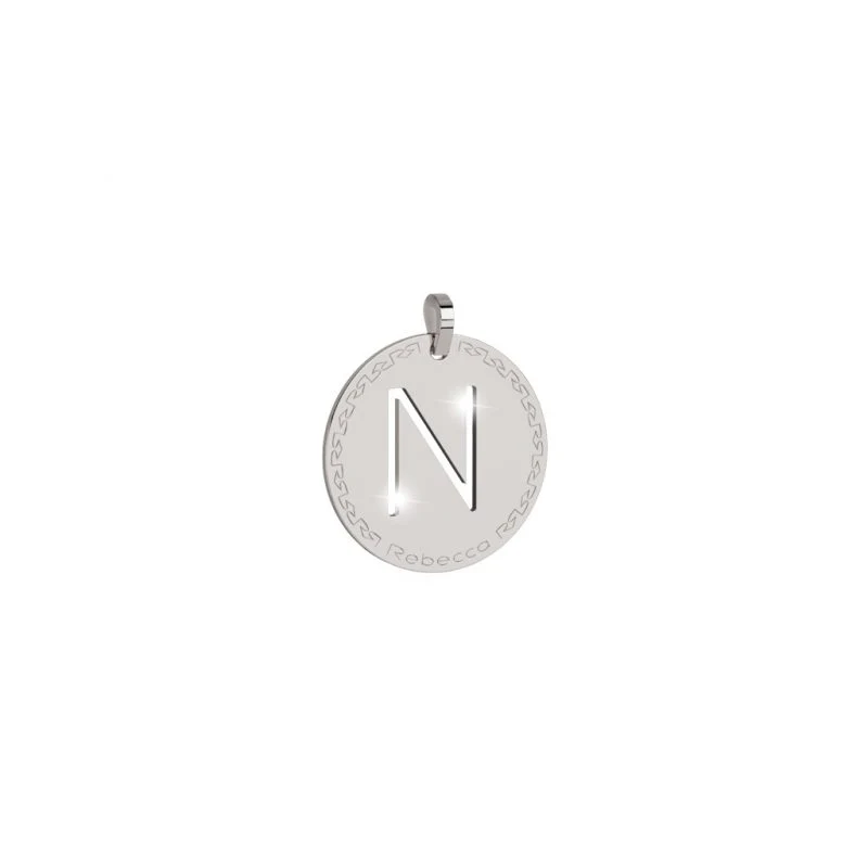 Rebecca My World Silver Large Initial Charm - Image 13