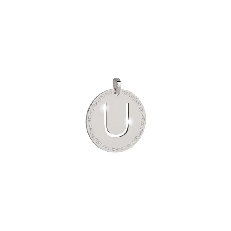 Rebecca My World Silver Large Initial Charm - Image 20