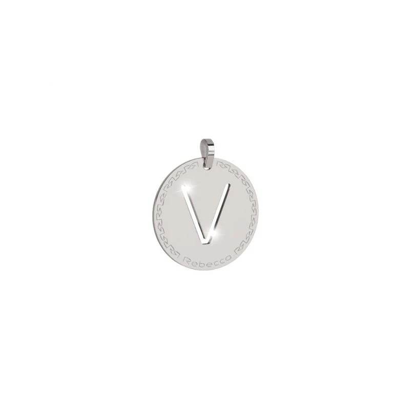 Rebecca My World Silver Large Initial Charm - Image 21