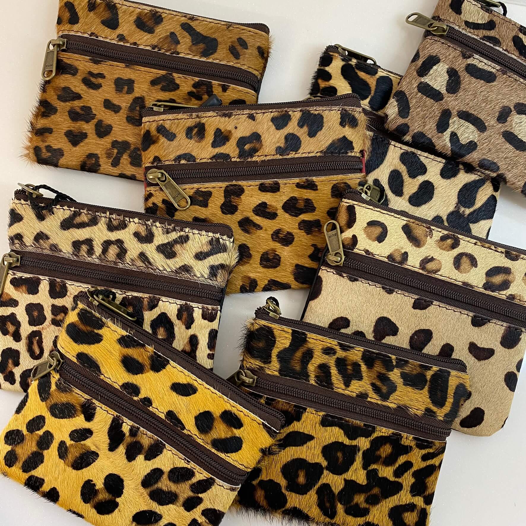 Soruka Ari Small Leather Zip Purse - Leopard (assorted) - Image 4