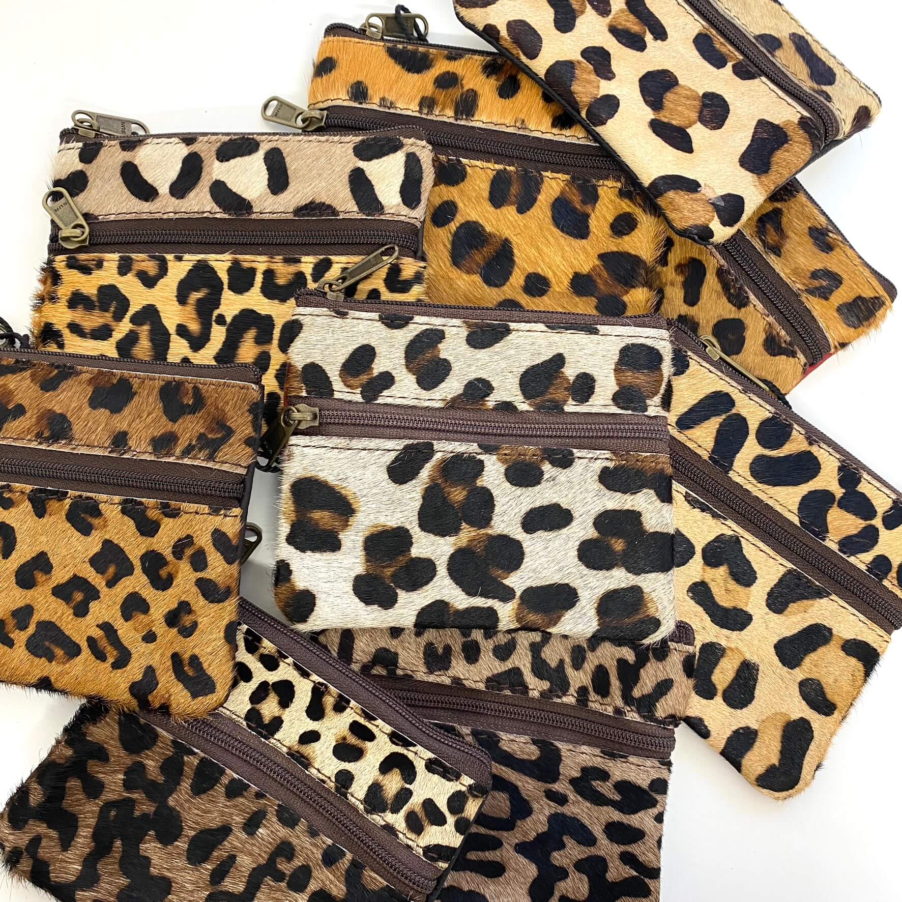 Soruka Ari Small Leather Zip Purse - Leopard (assorted) - Image 5
