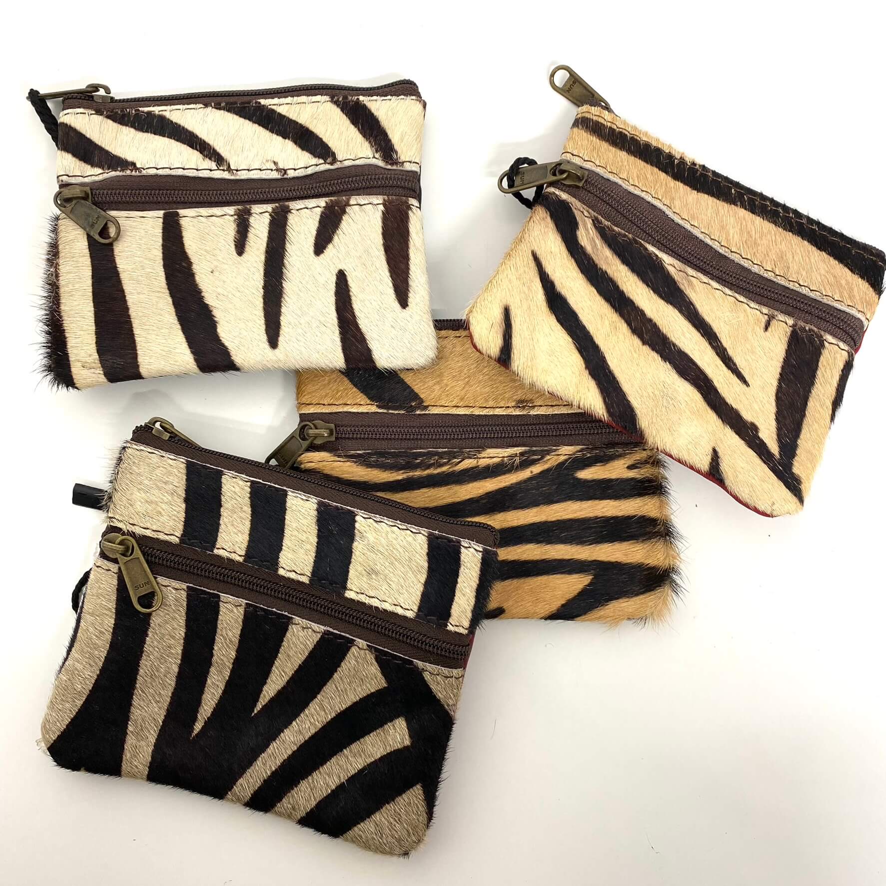 Soruka Ari Small Leather Zip Purse - Zebra Stripe (assorted) - Image 3