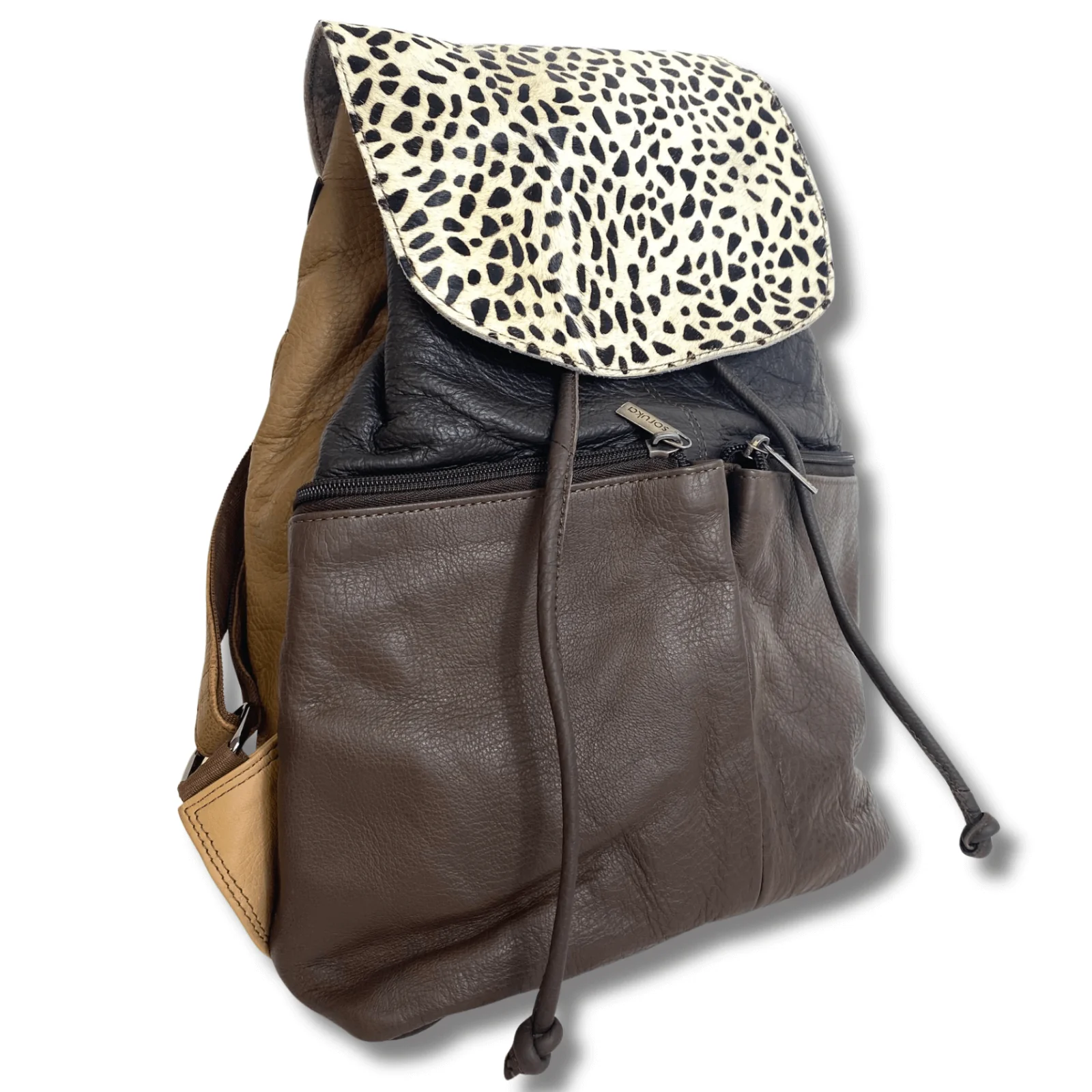 Soruka Jamila Leather Backpack - Graiffe Brown