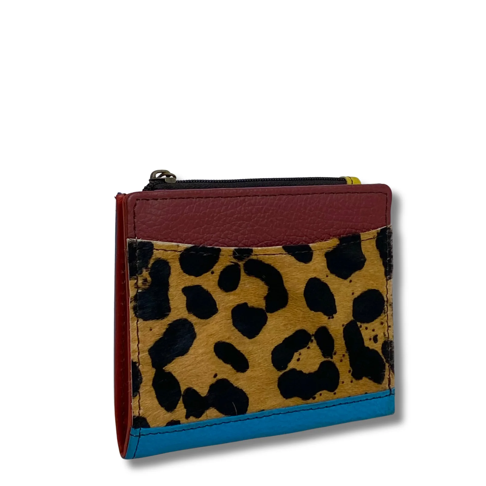 Soruka Mika Slim Leather Purse - Brown Leopard Tuq