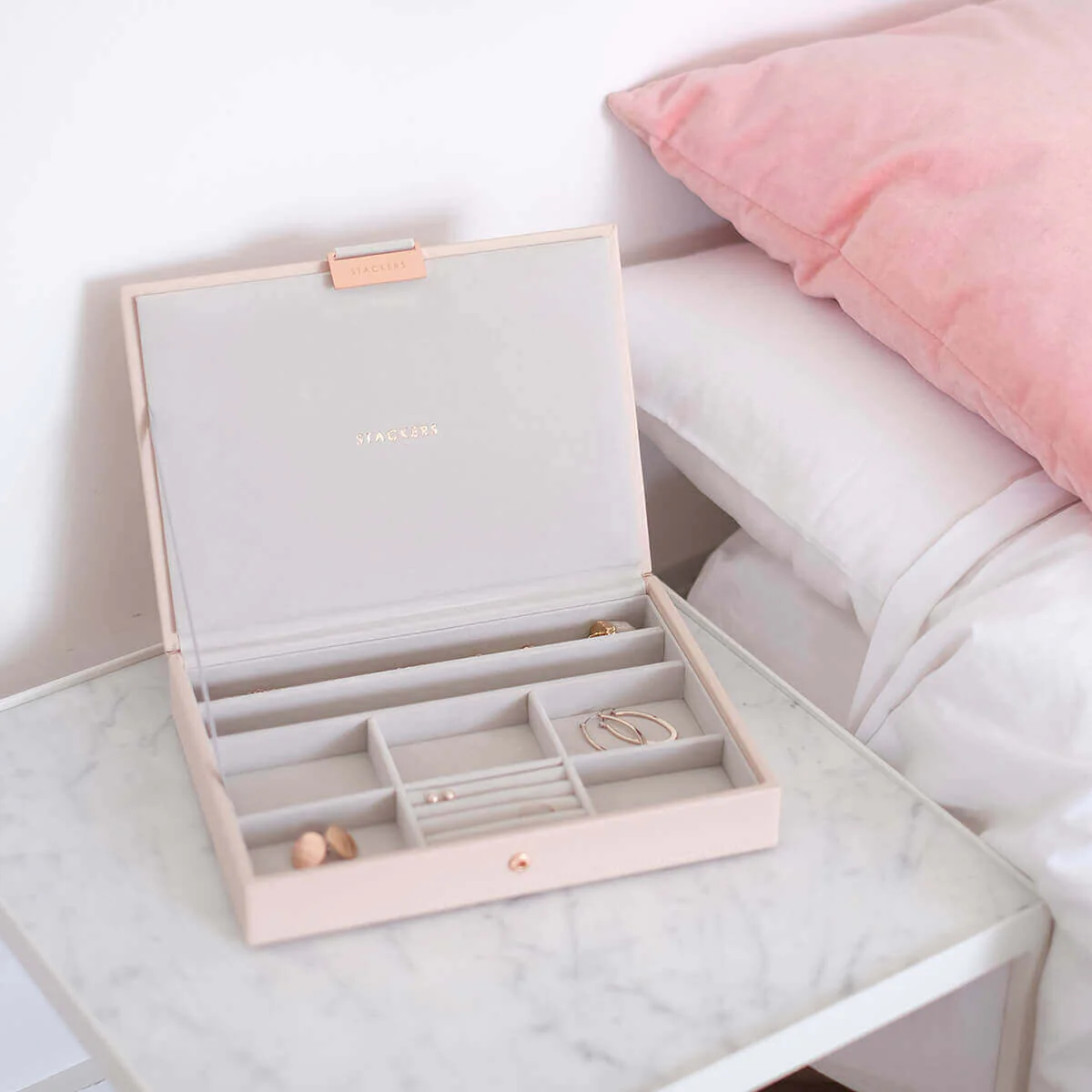 Stackers Classic Jewellery Box (Lid) - Blush Pink - Image 3
