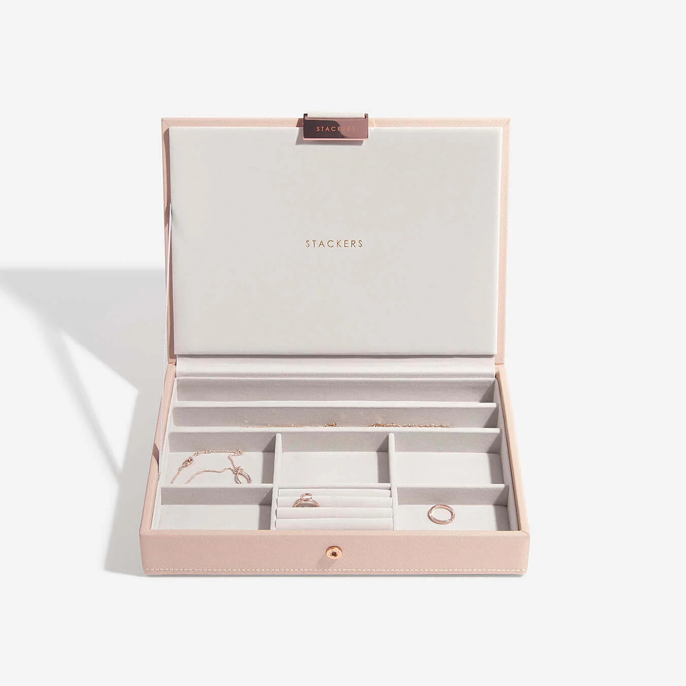 Stackers Classic Jewellery Box (Lid) - Blush Pink - Image 4