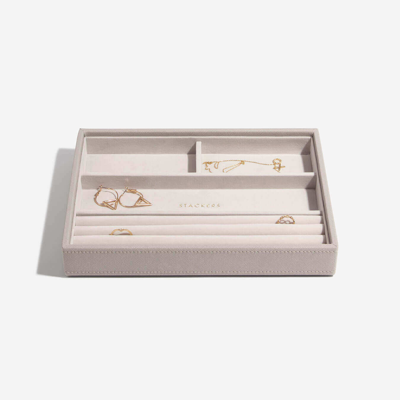 Stackers Classic Jewellery Box (Ring & Bracelet Layer) - Taupe - Image 3