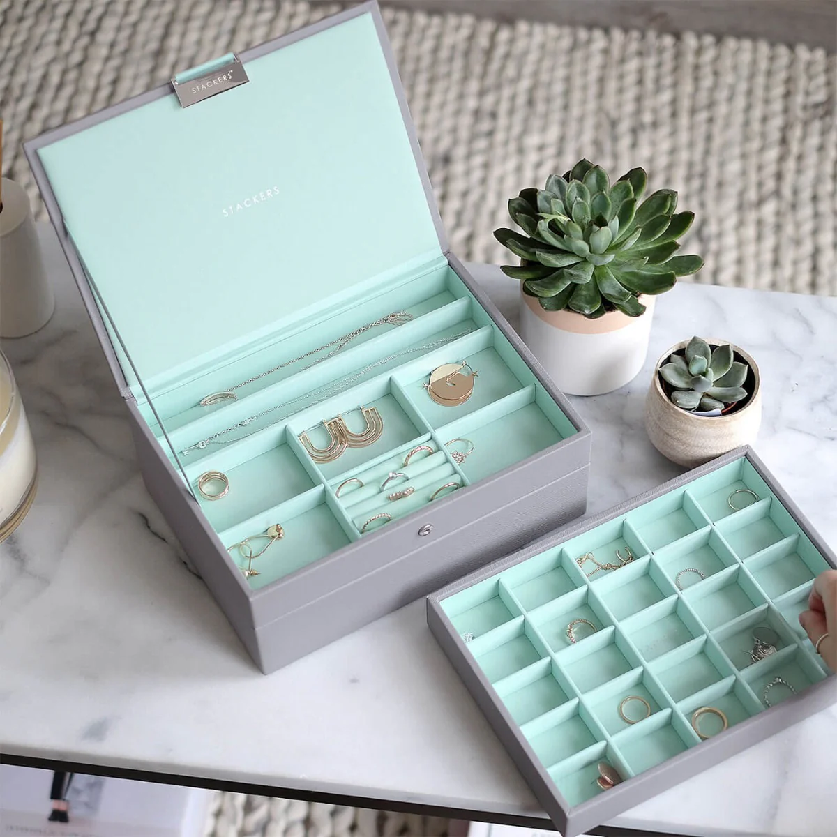 Stackers Classic Jewellery Box (Set) - Dove Grey Mint - Image 6