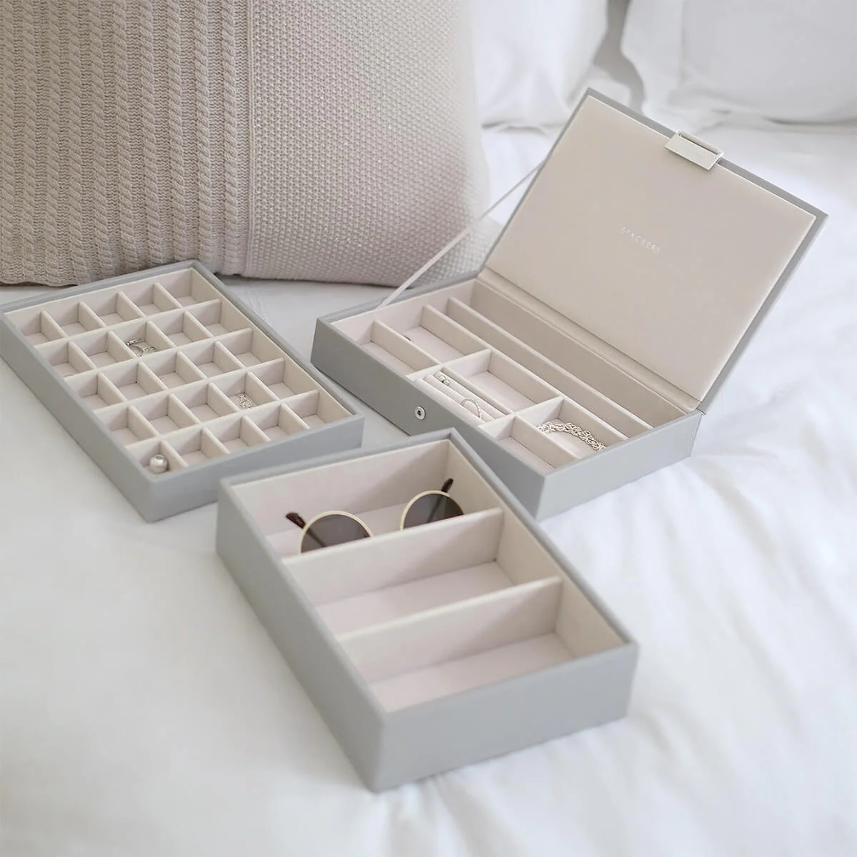 Stackers Classic Jewellery Box (Set) - Pebble Grey - Image 4