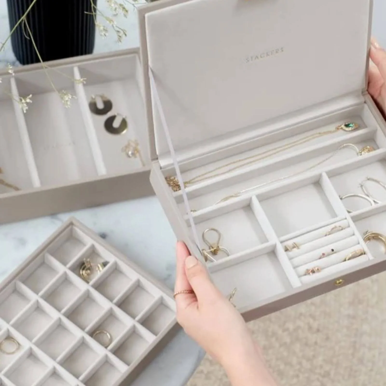 Stackers Classic Jewellery Box (Set) - Taupe - Image 5