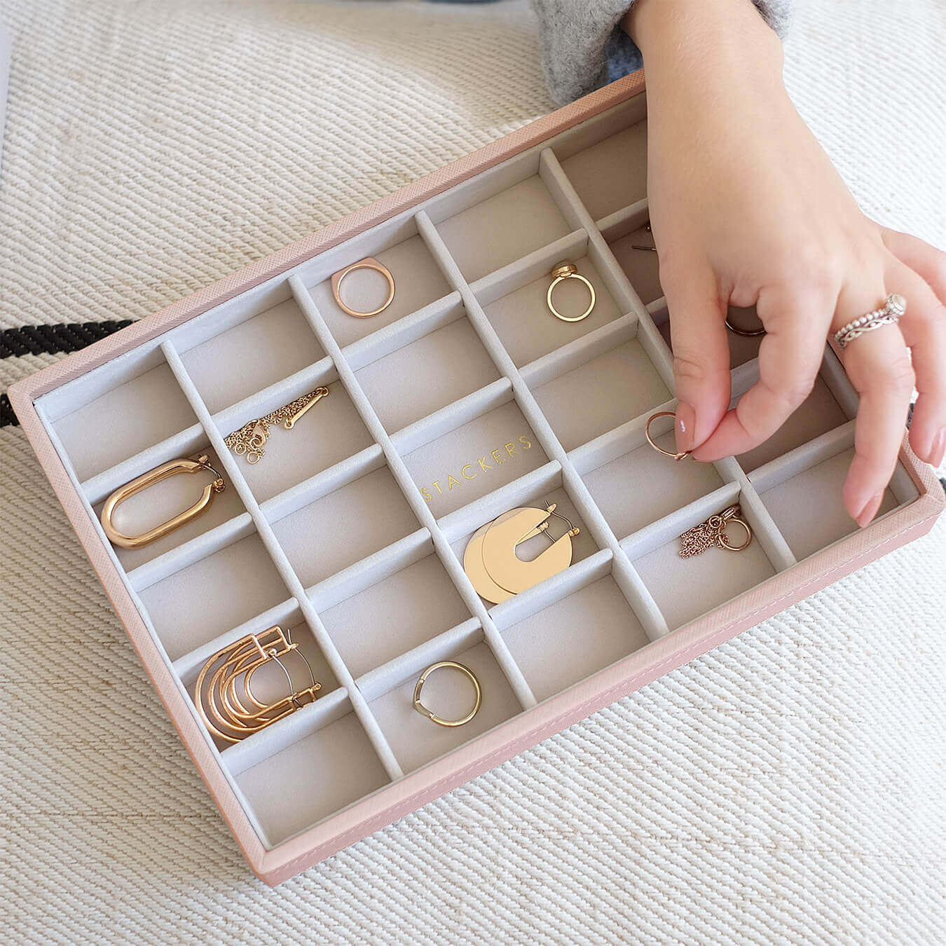 Stackers Classic Jewellery Box (Small Trinket Layer) - Blush Pinkm - Image 4