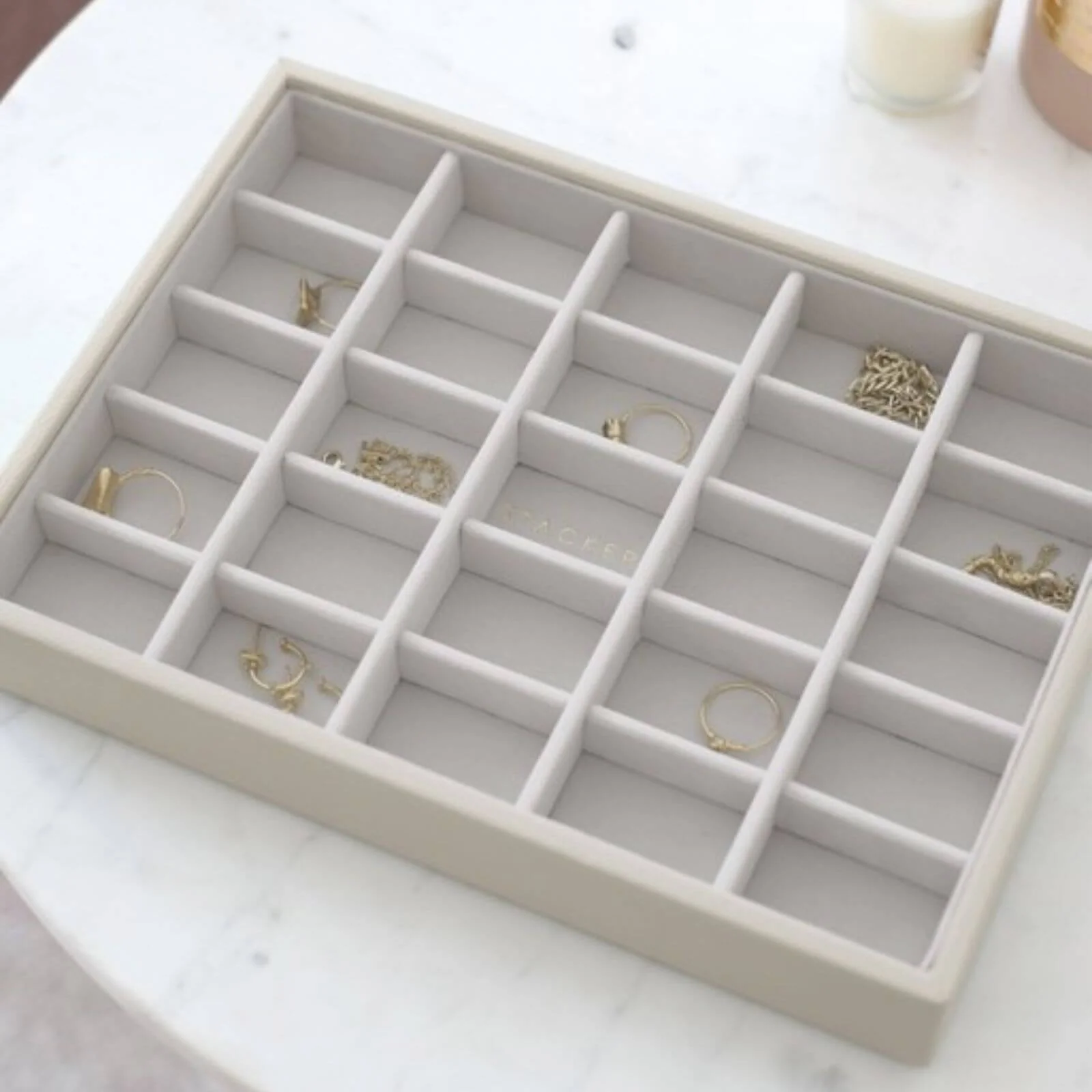 Stackers Classic Jewellery Box (Small Trinket Layer) - Oatmeal - Image 2