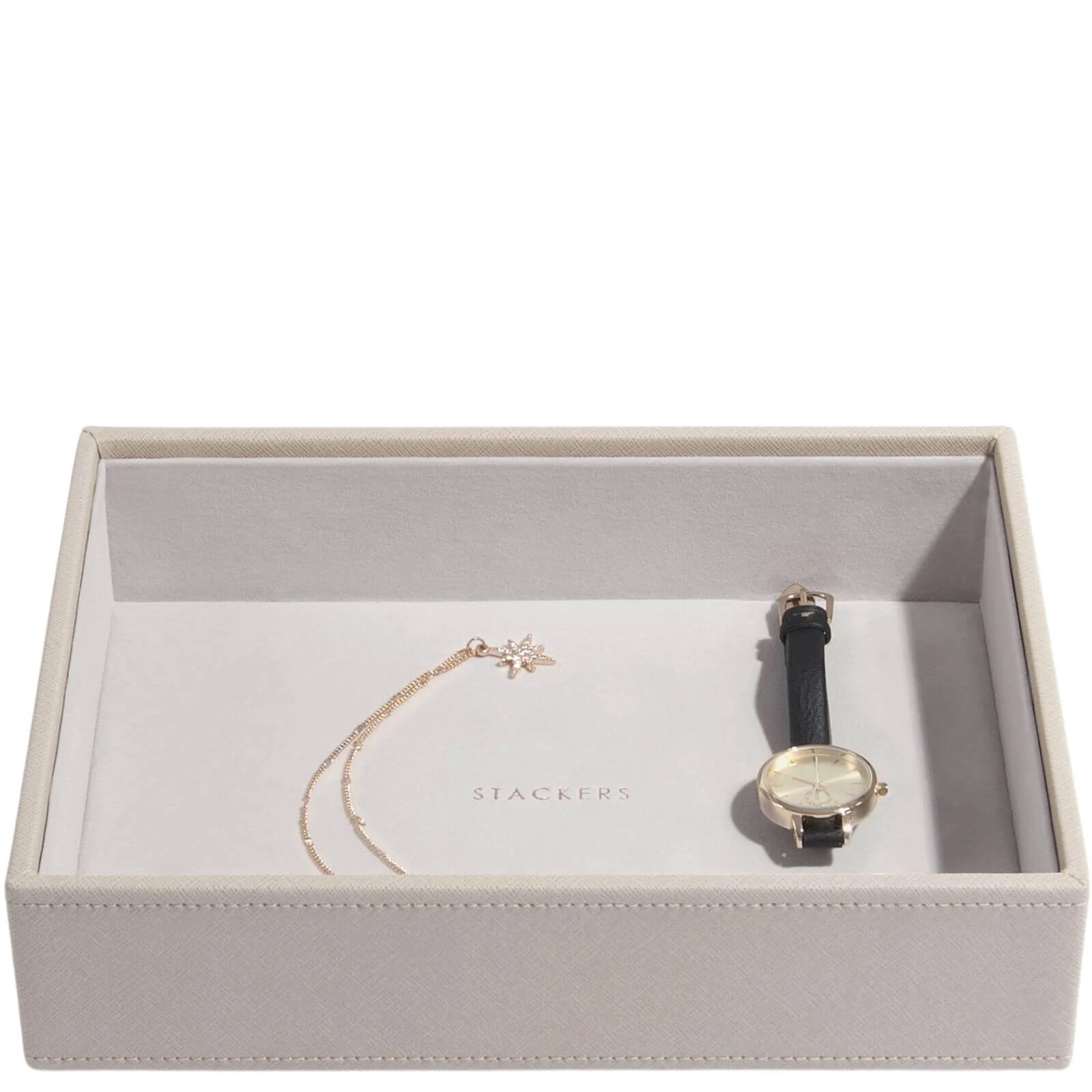Stackers Classic Jewellery Box (Watch & Accessory Layer) - Taupe
