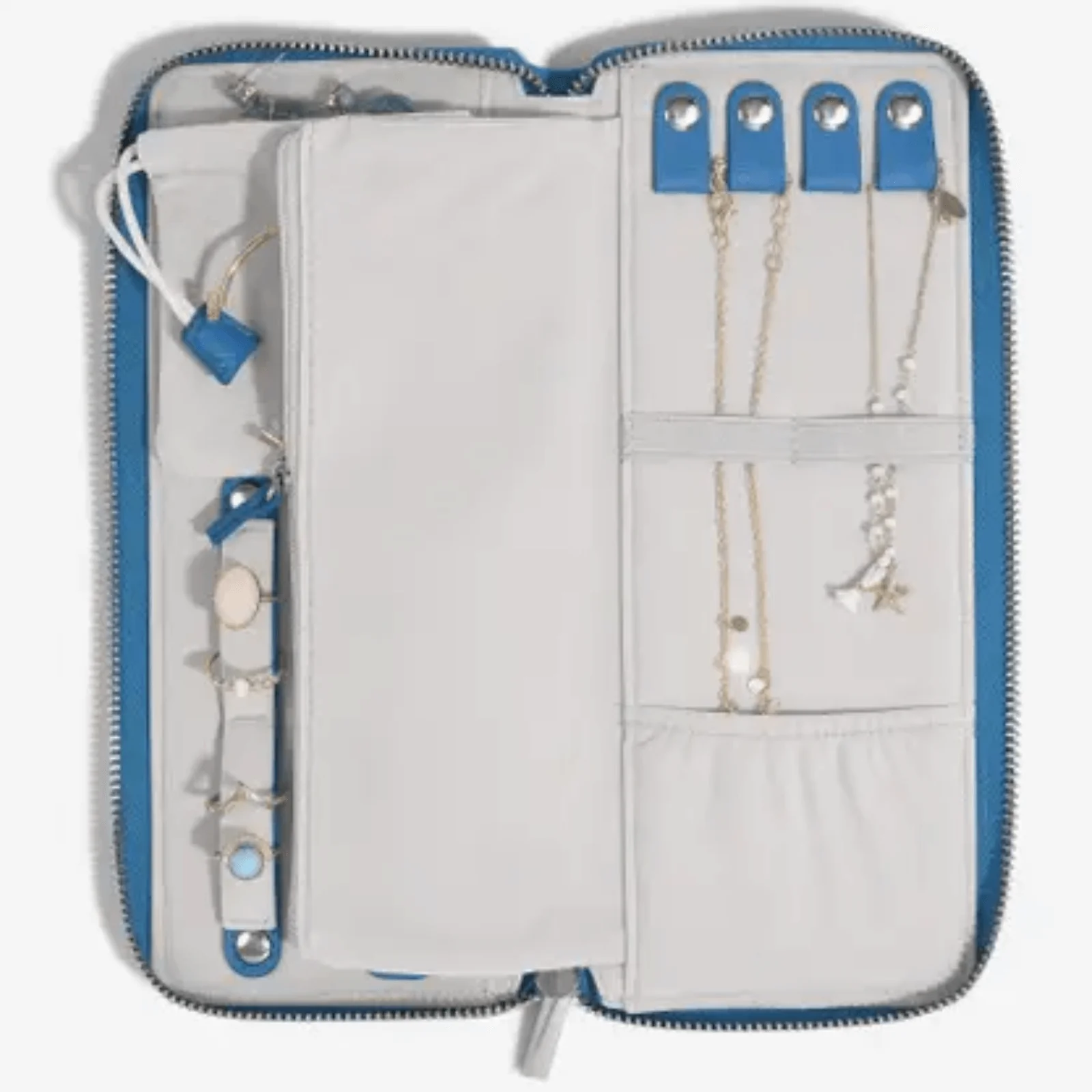 Stackers Jewellery Roll - Azure Blue - Image 3