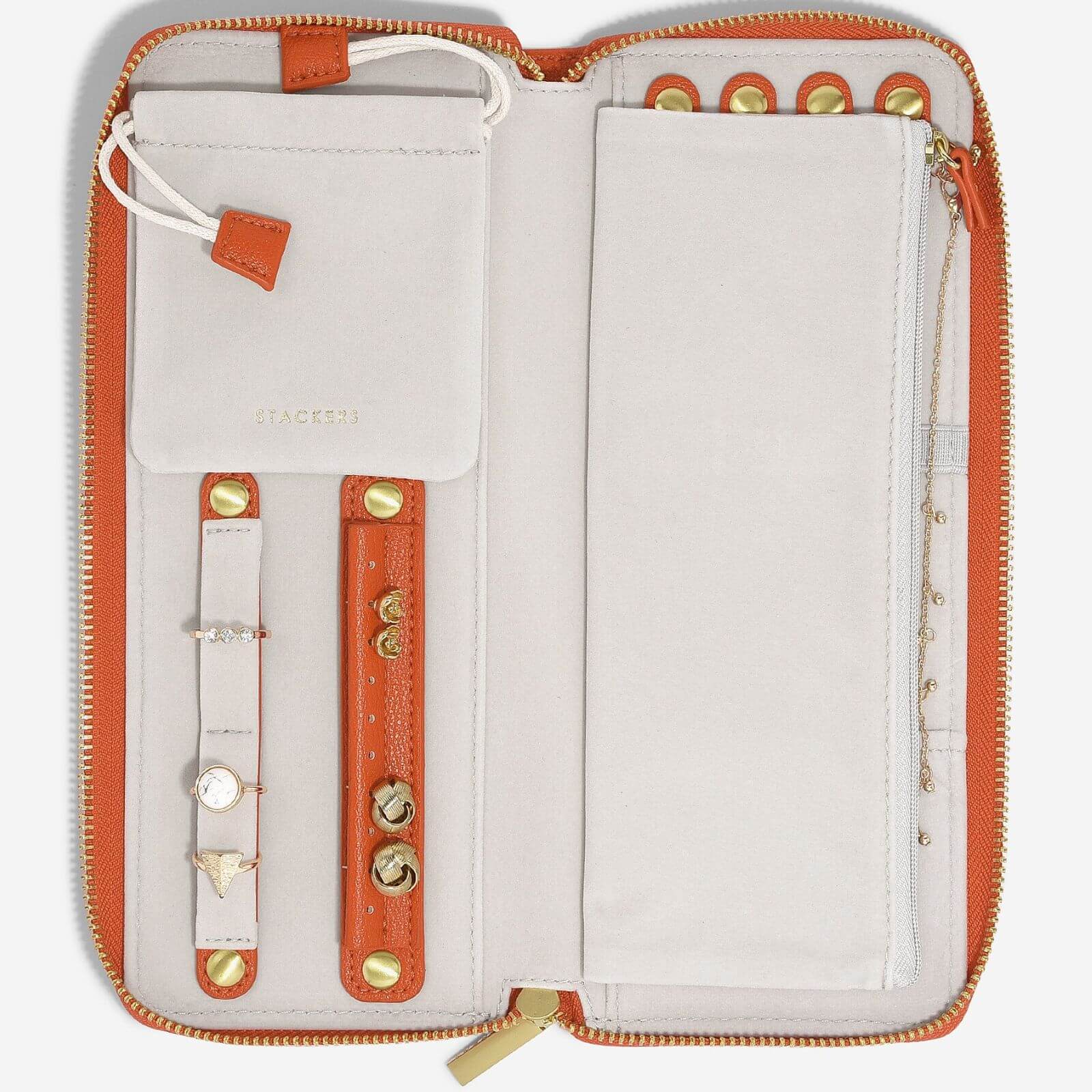 Stackers Jewellery Roll - Orange - Image 2