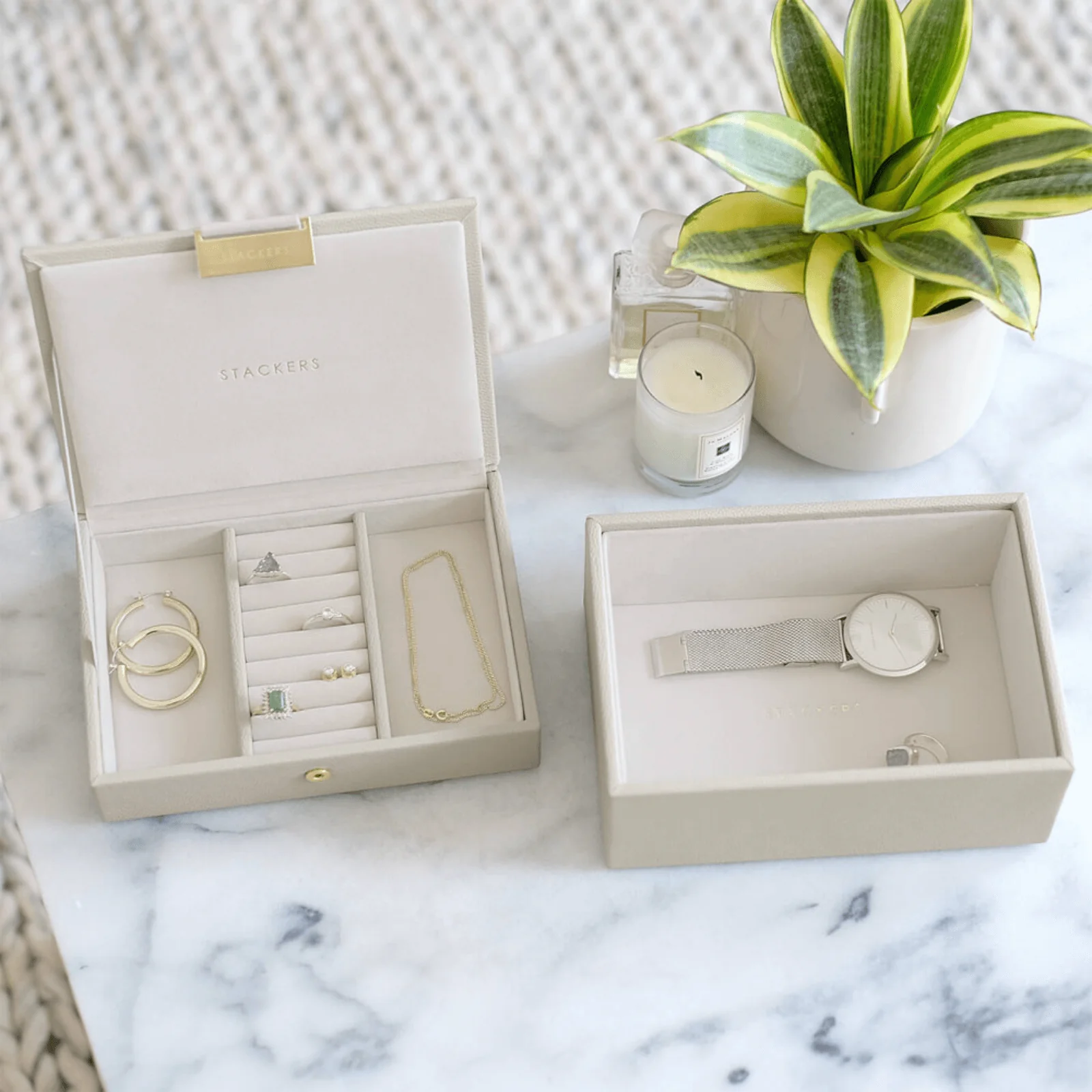 Stackers Mini Jewellery Box (Set) - Oatmeal - Image 3