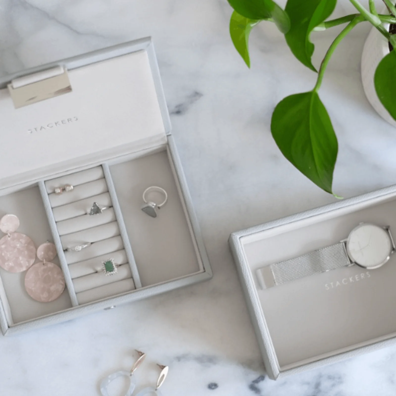 Stackers Mini Jewellery Box (Set) - Pebble Grey - Image 3