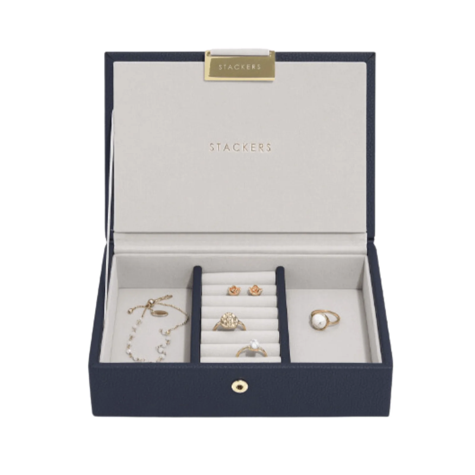 Stackers Mini Jewellery Box (Set) - Pebble Navy - Image 2
