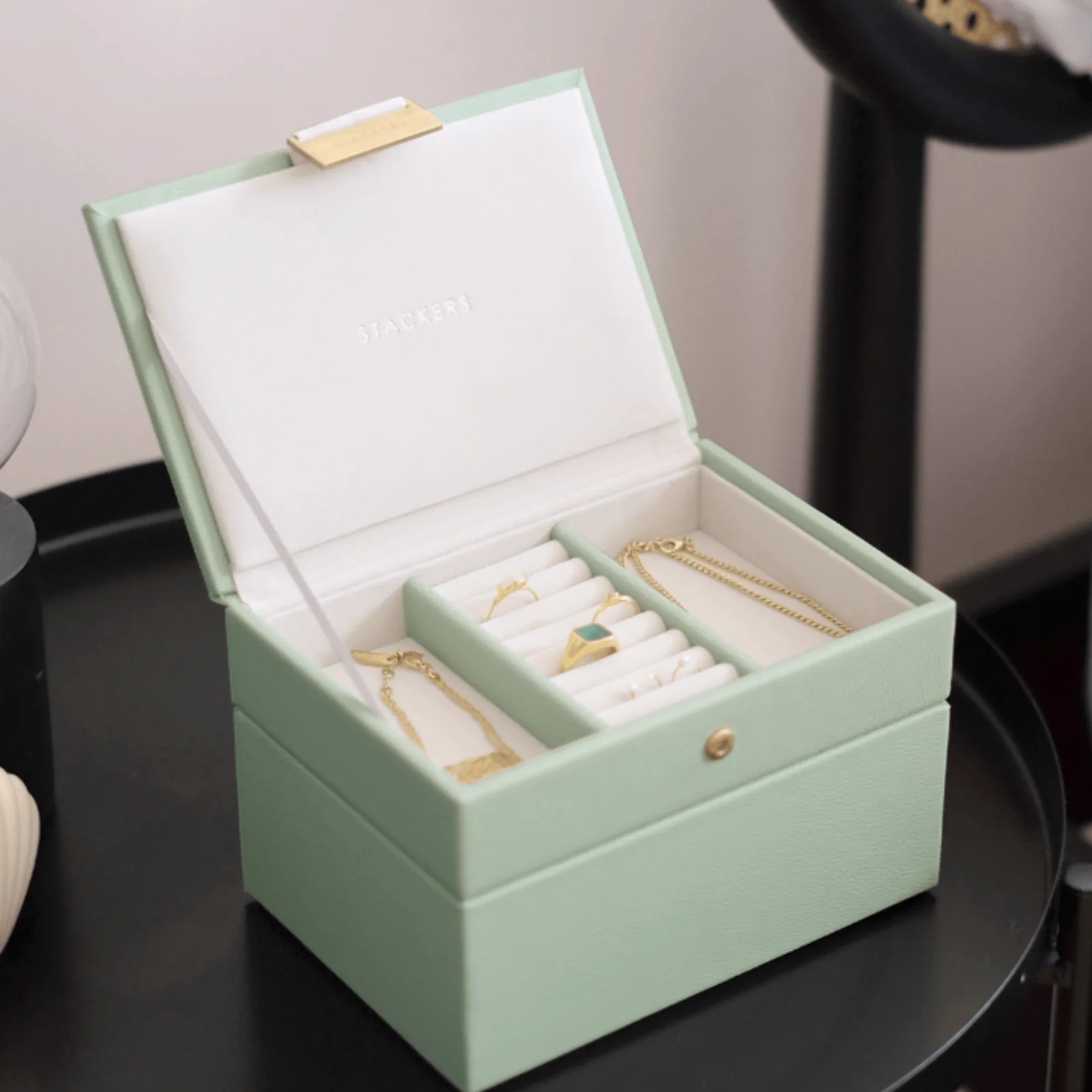 Stackers Mini Jewellery Box (Set) - Sage Green - Image 3