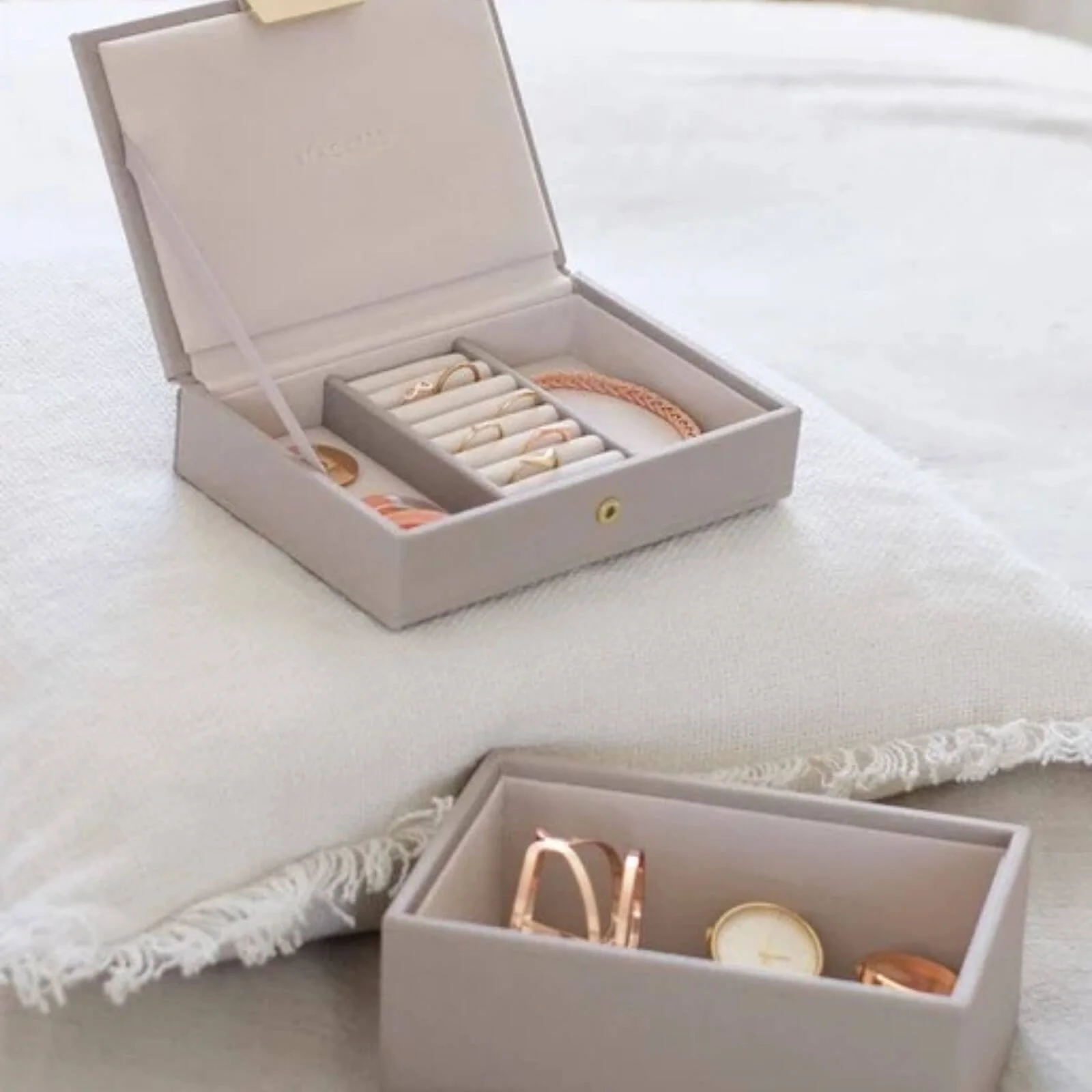 Stackers Mini Jewellery Box (Set) - Taupe - Image 5
