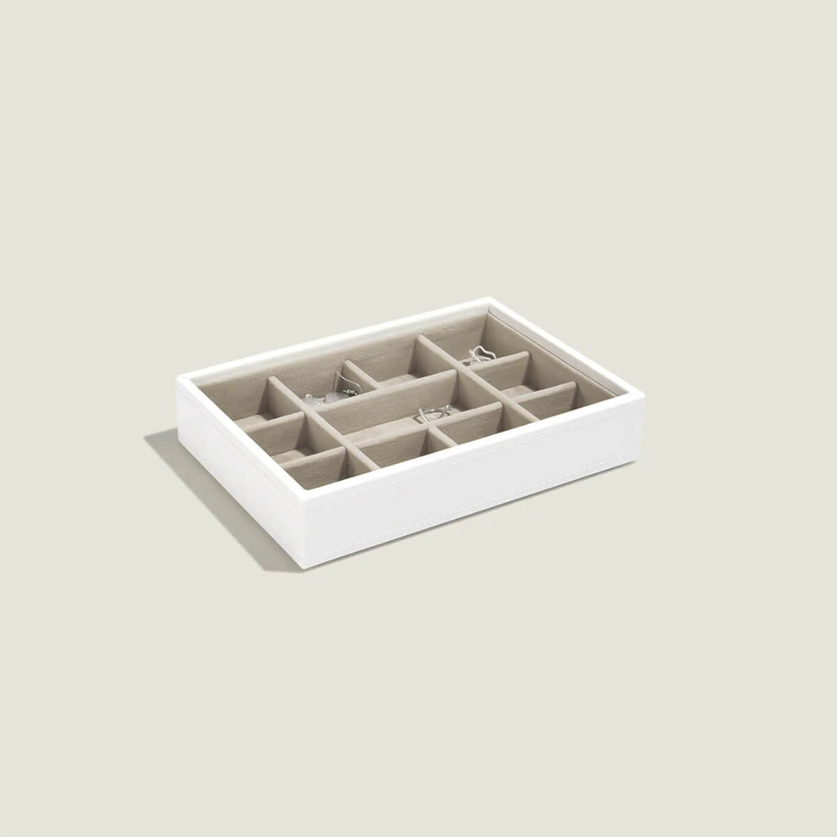 Stackers Mini Jewellery Box Trinket Layer - White - Image 2