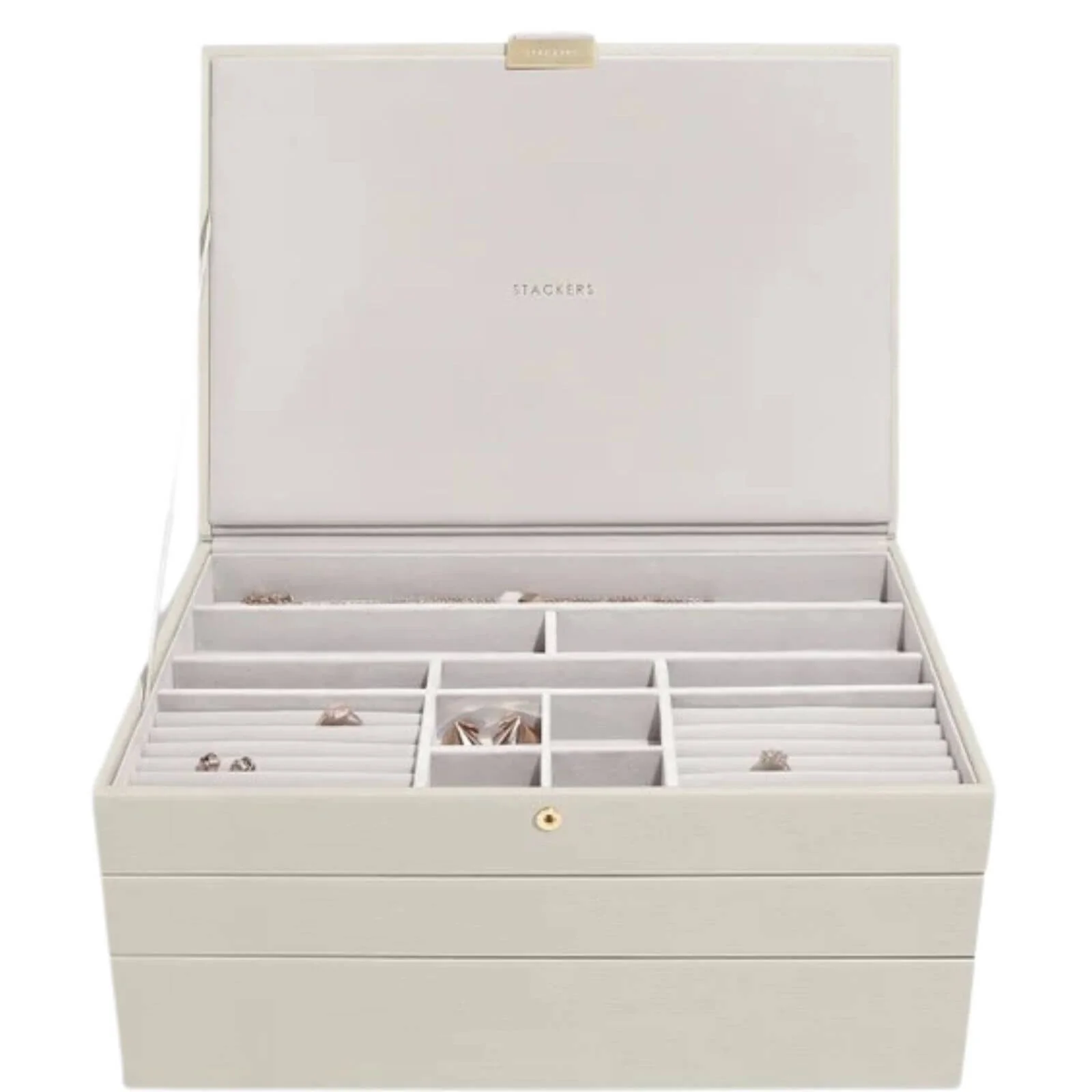 Stackers Supersize Jewellery Box (Set) - Oatmeal