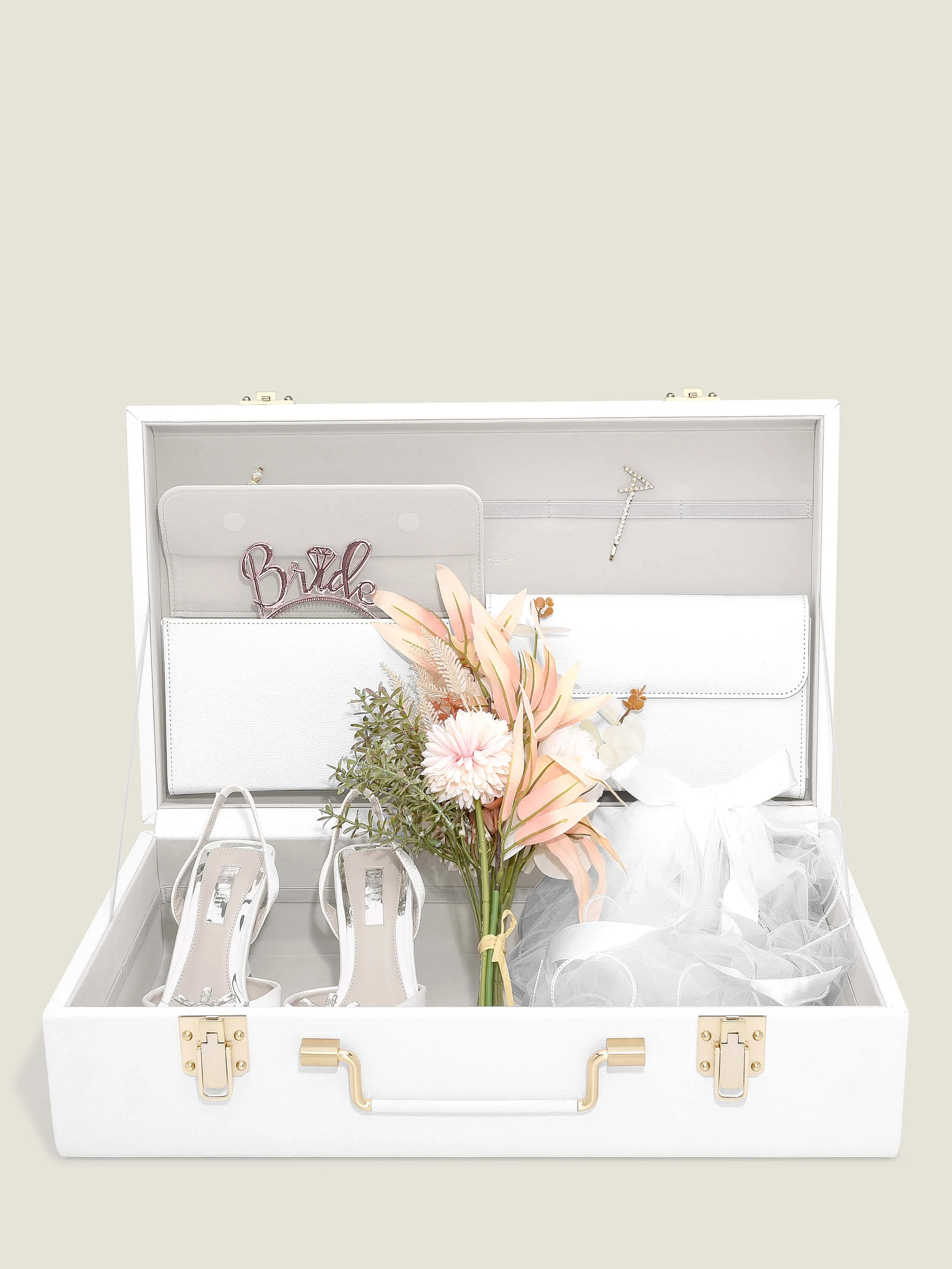 Stackers White Bridal Memory Storage Trunk - Image 4
