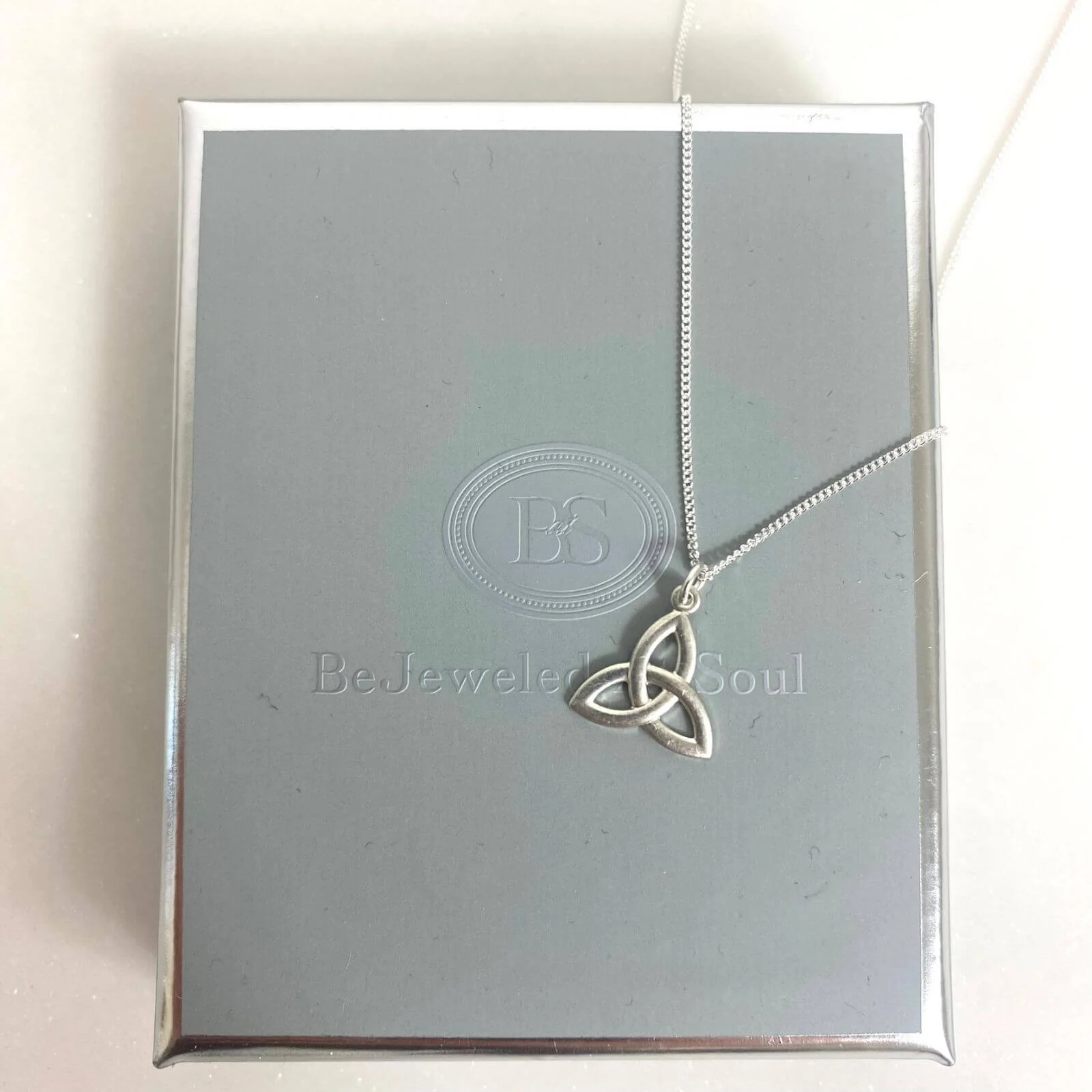 Sterling Silver Celtic Trinity Knot Necklace - Image 2