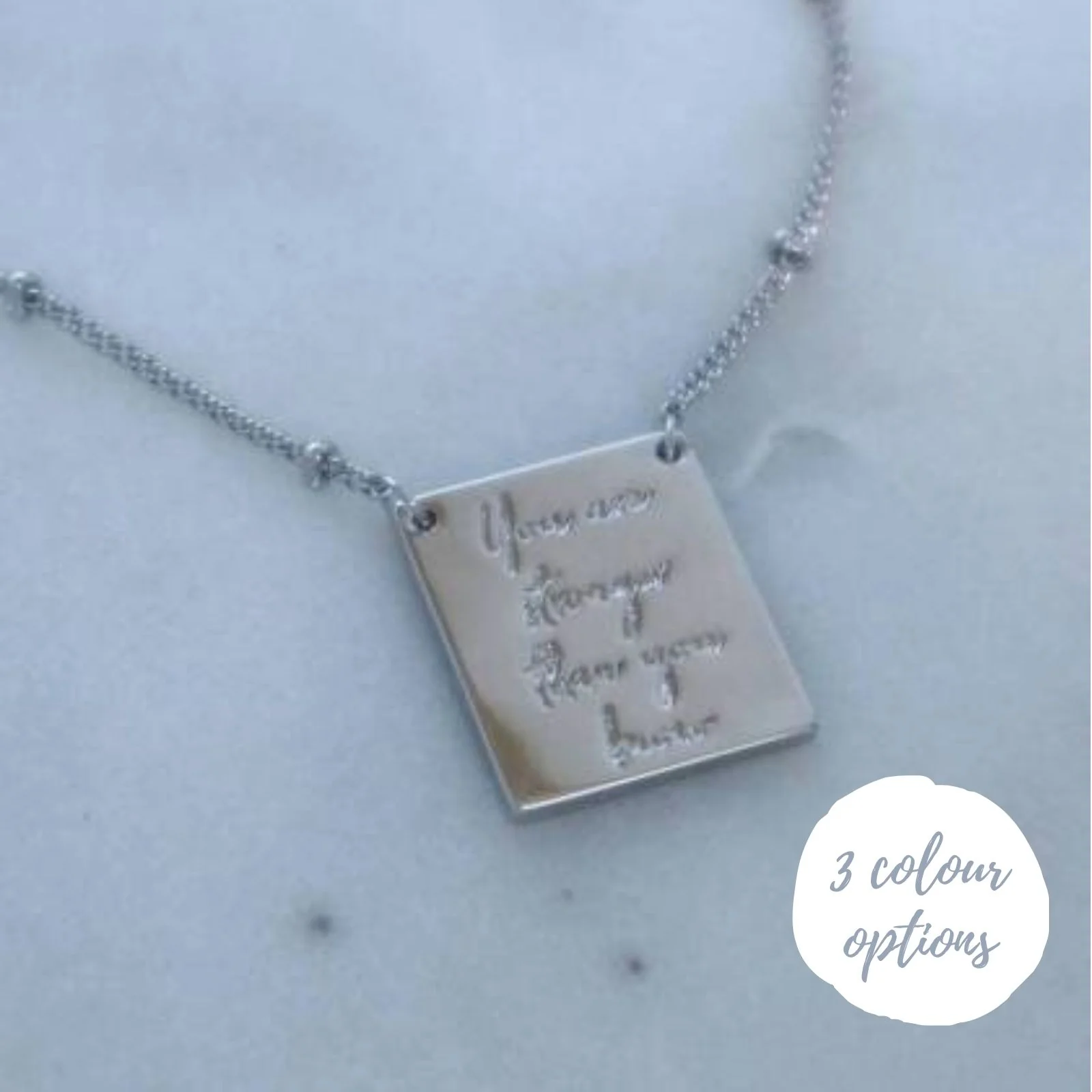You Are Stronger Than You Know Necklace