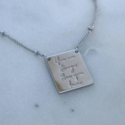 You Are Stronger Than You Know Necklace - Image 2