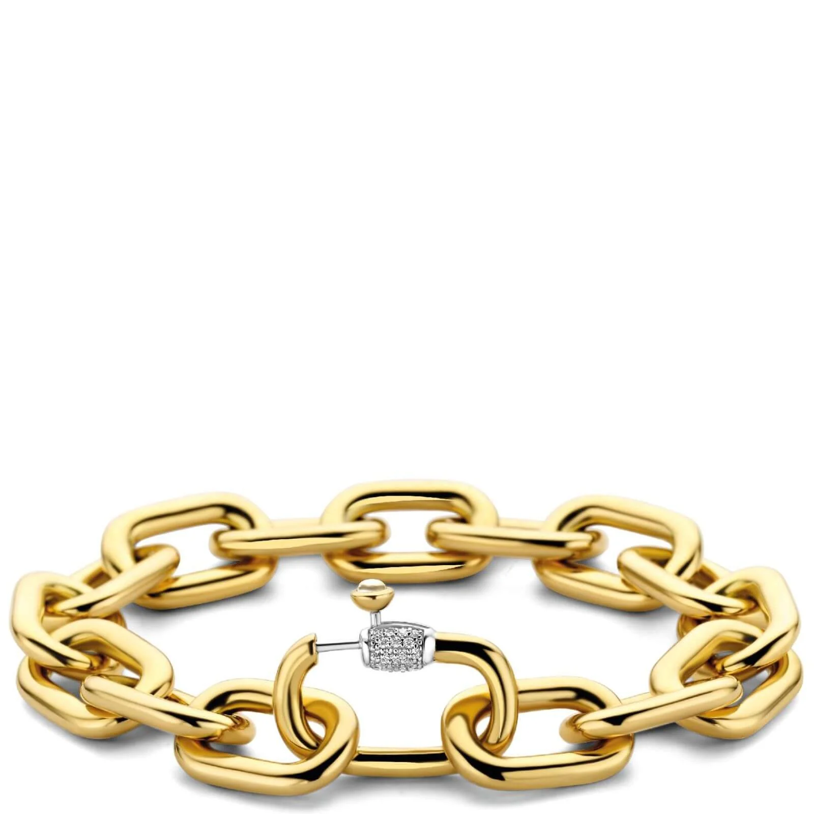 Ti Sento Gold Chunky Oval Link Bracelet