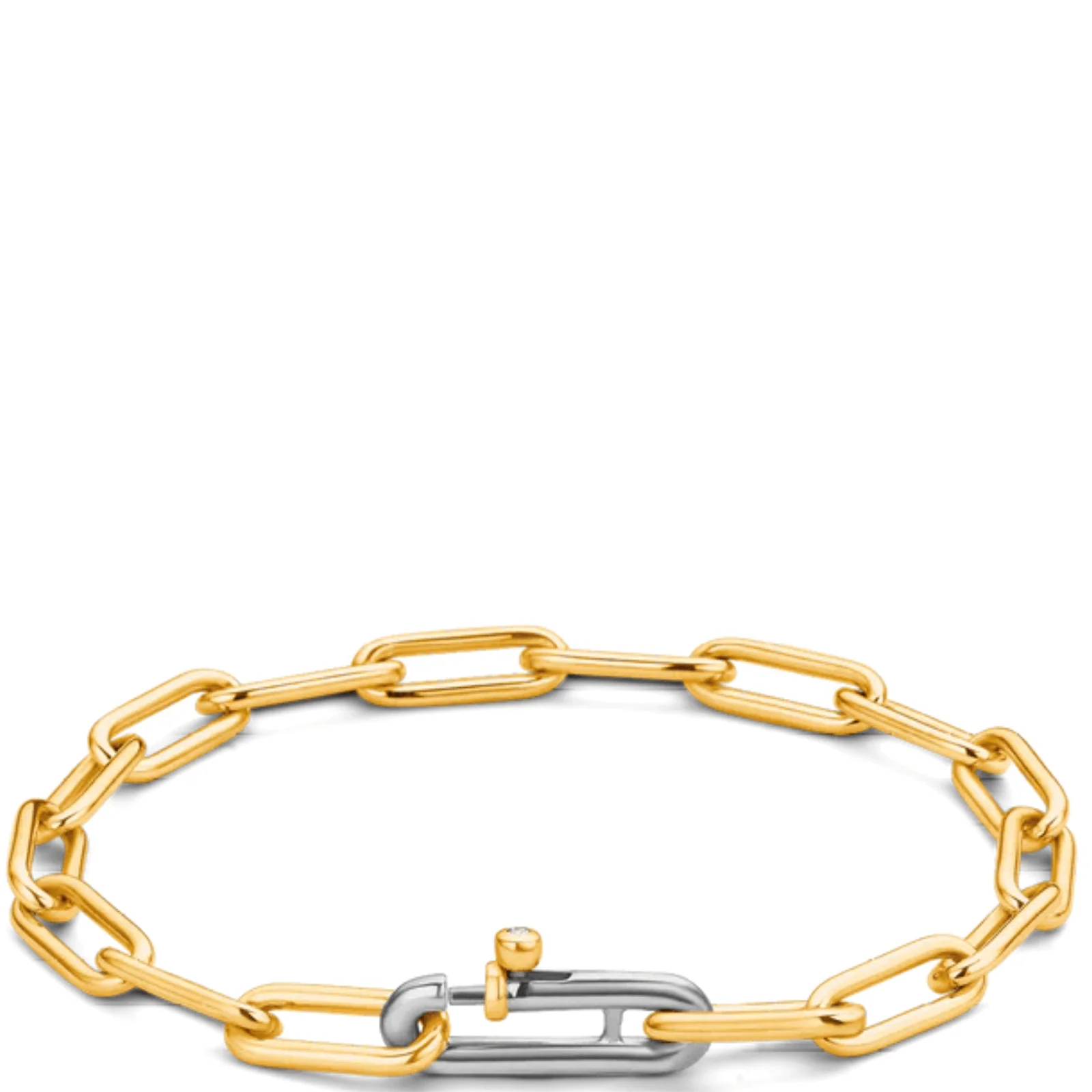 Ti Sento Gold Oval Link Bracelet