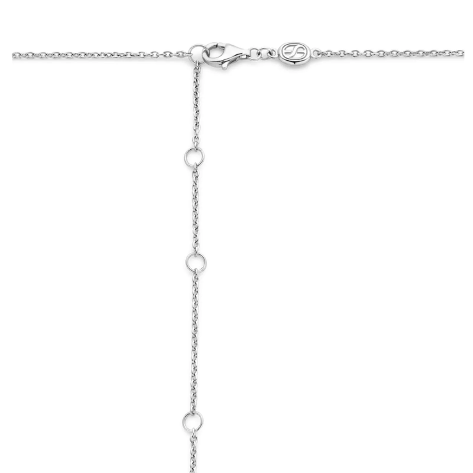 Ti Sento Gold & Silver Entwined Circles Pendant & Chain Necklace - Image 2
