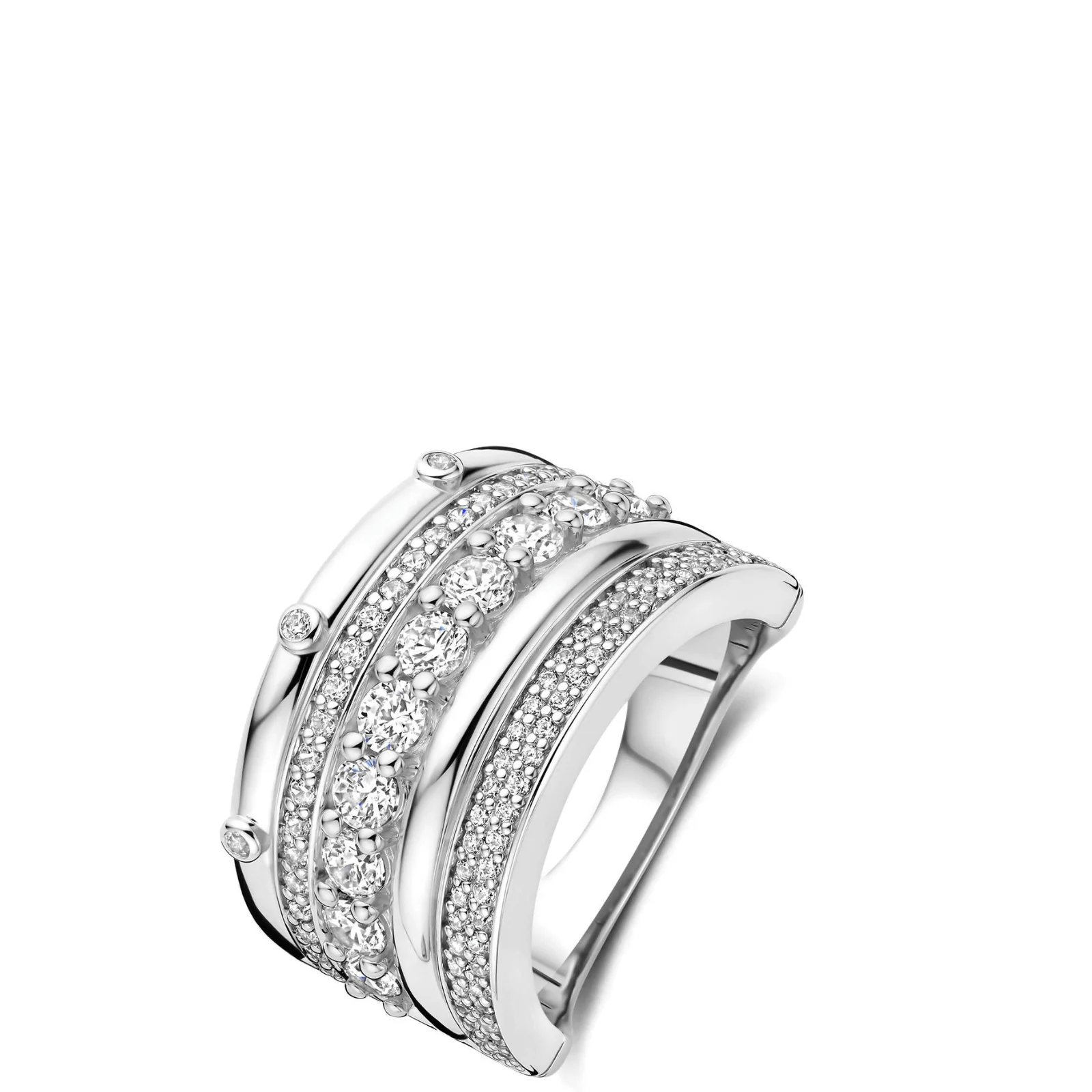 Ti Sento Silver Chunky Ring