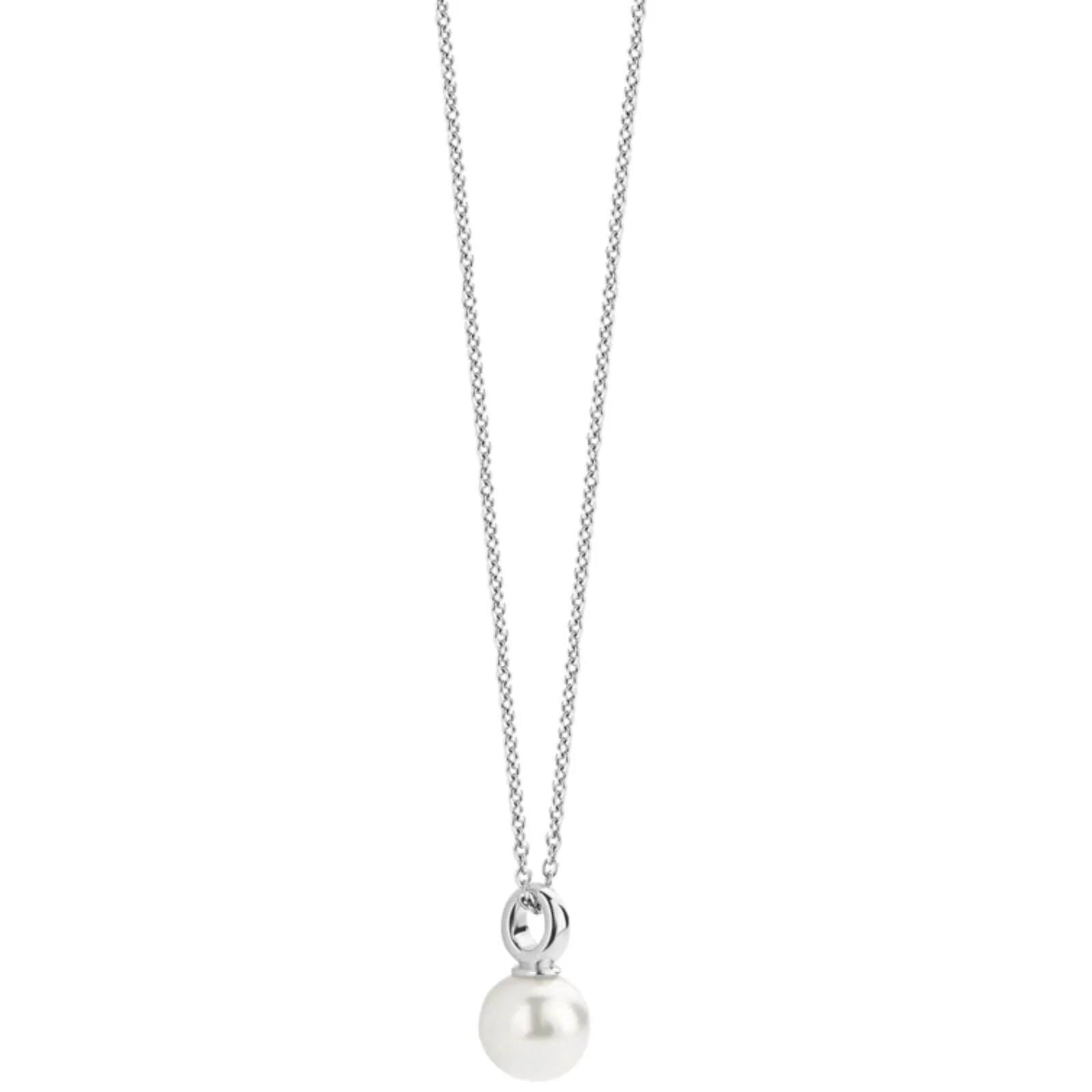 Ti Sento Silver Classic Pearl Necklace - Image 2