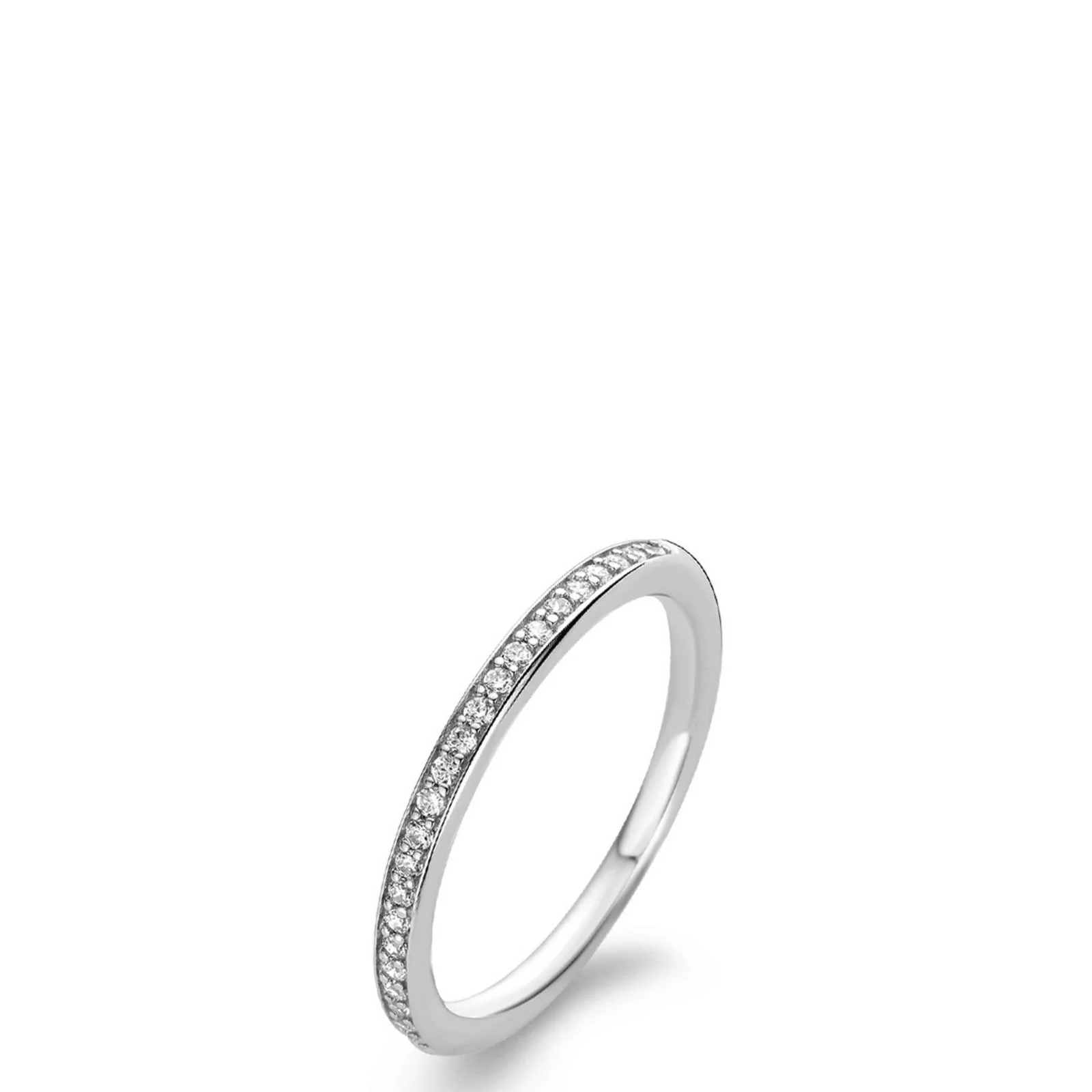 Ti Sento Silver Dainty Eternity Ring