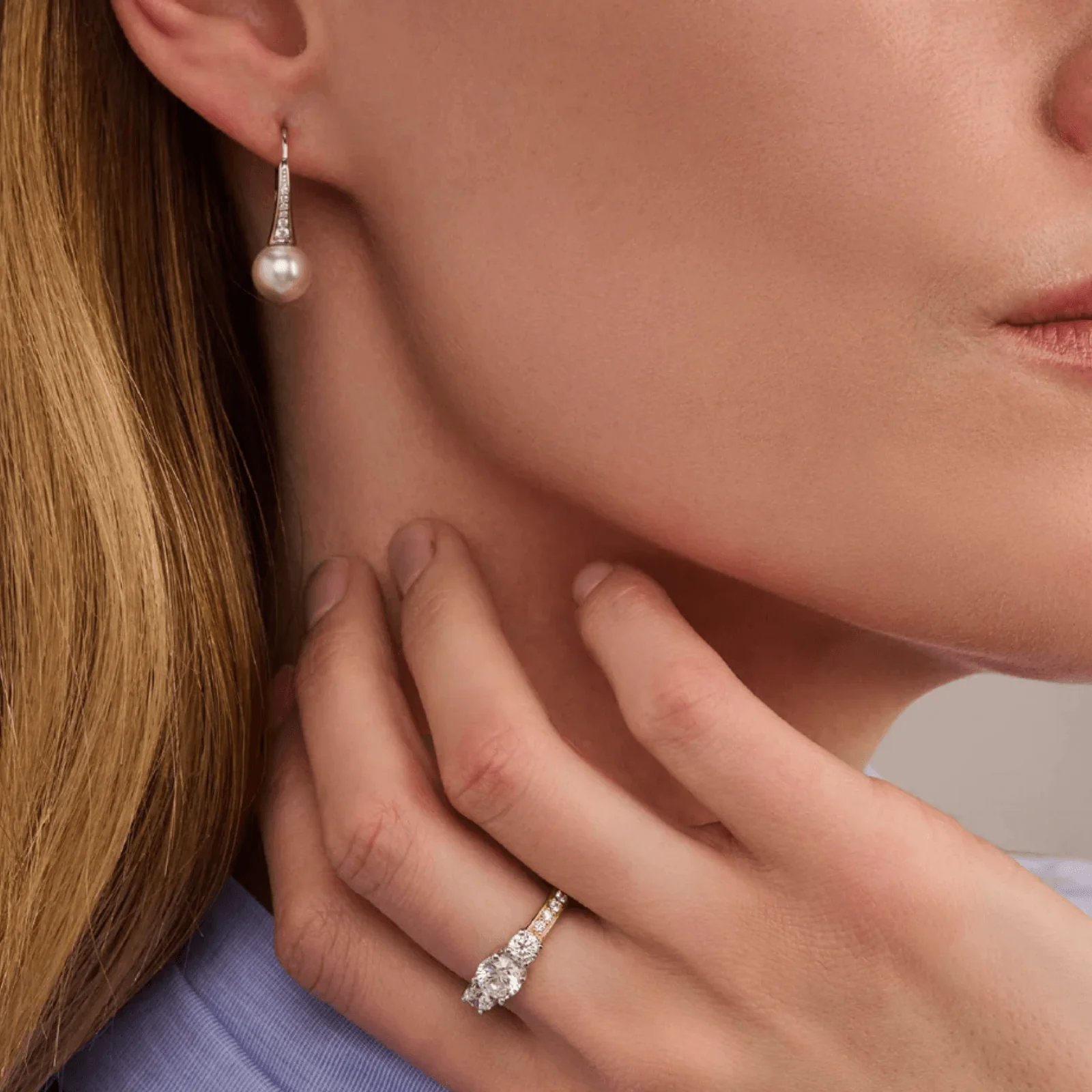 Ti Sento Silver Pearl Drop Earrings - Image 3