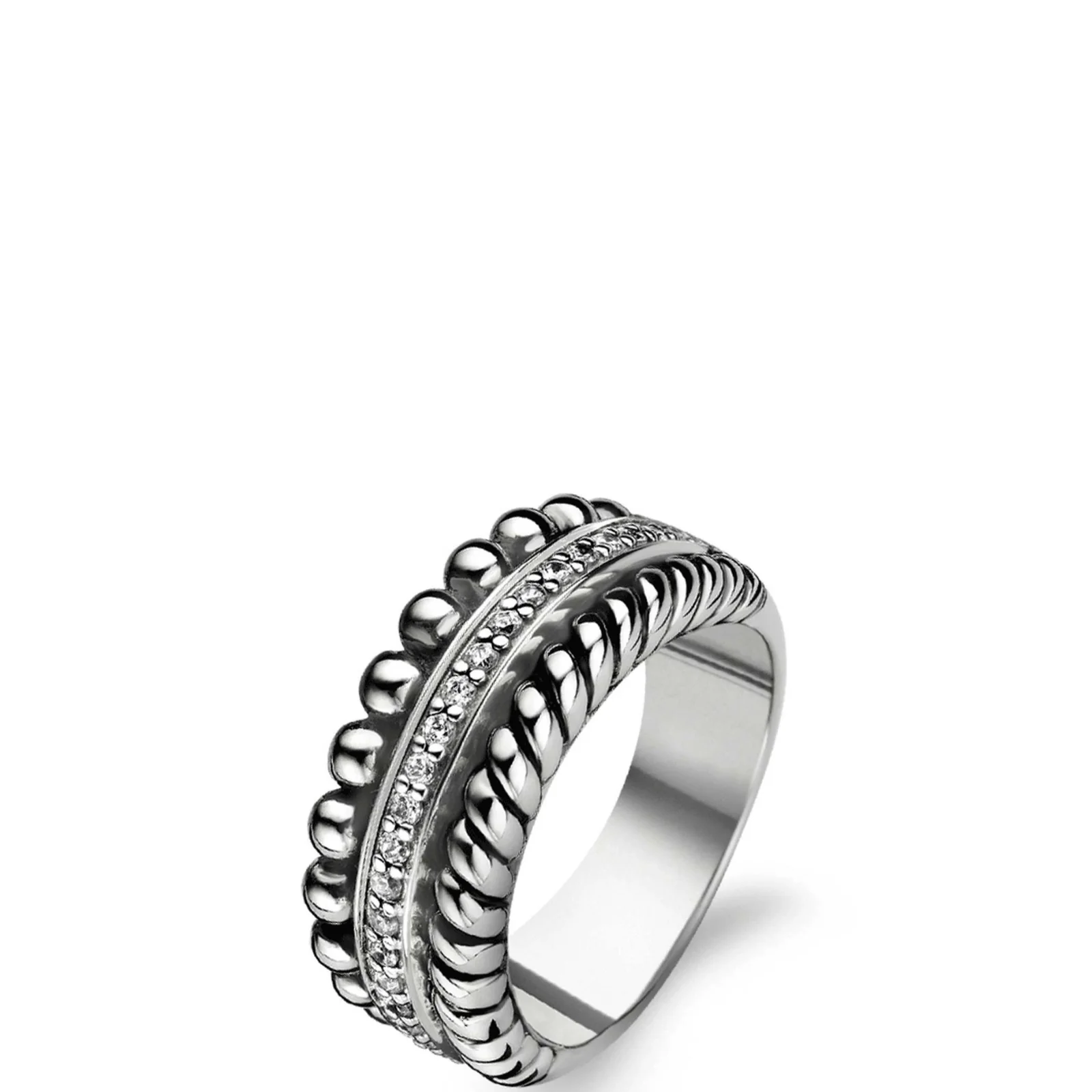 Ti Sento Silver Triple Band Ring
