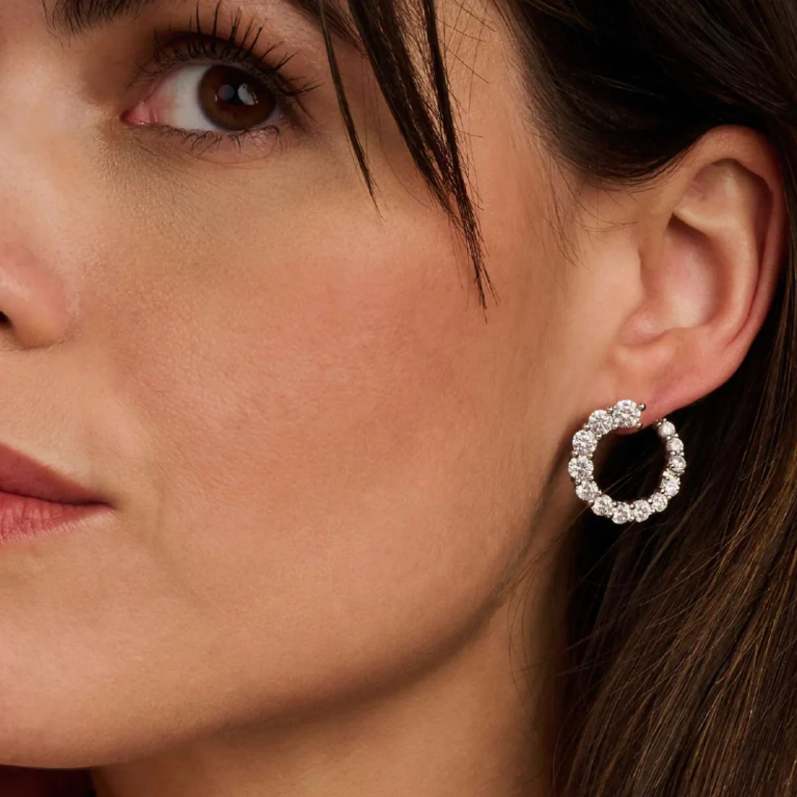 Ti Sento Silver Twisted Stud Earrings - Image 3