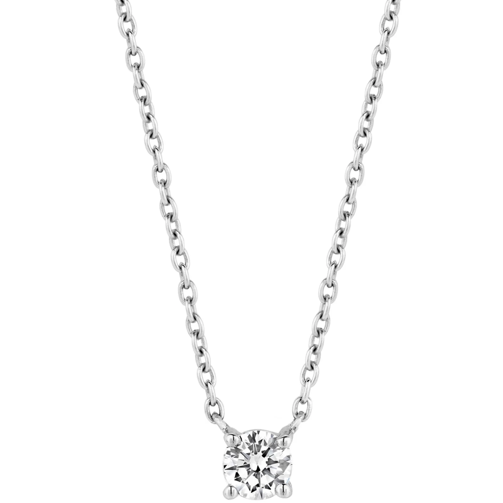 Ti Sento Simple Solitaire Necklace