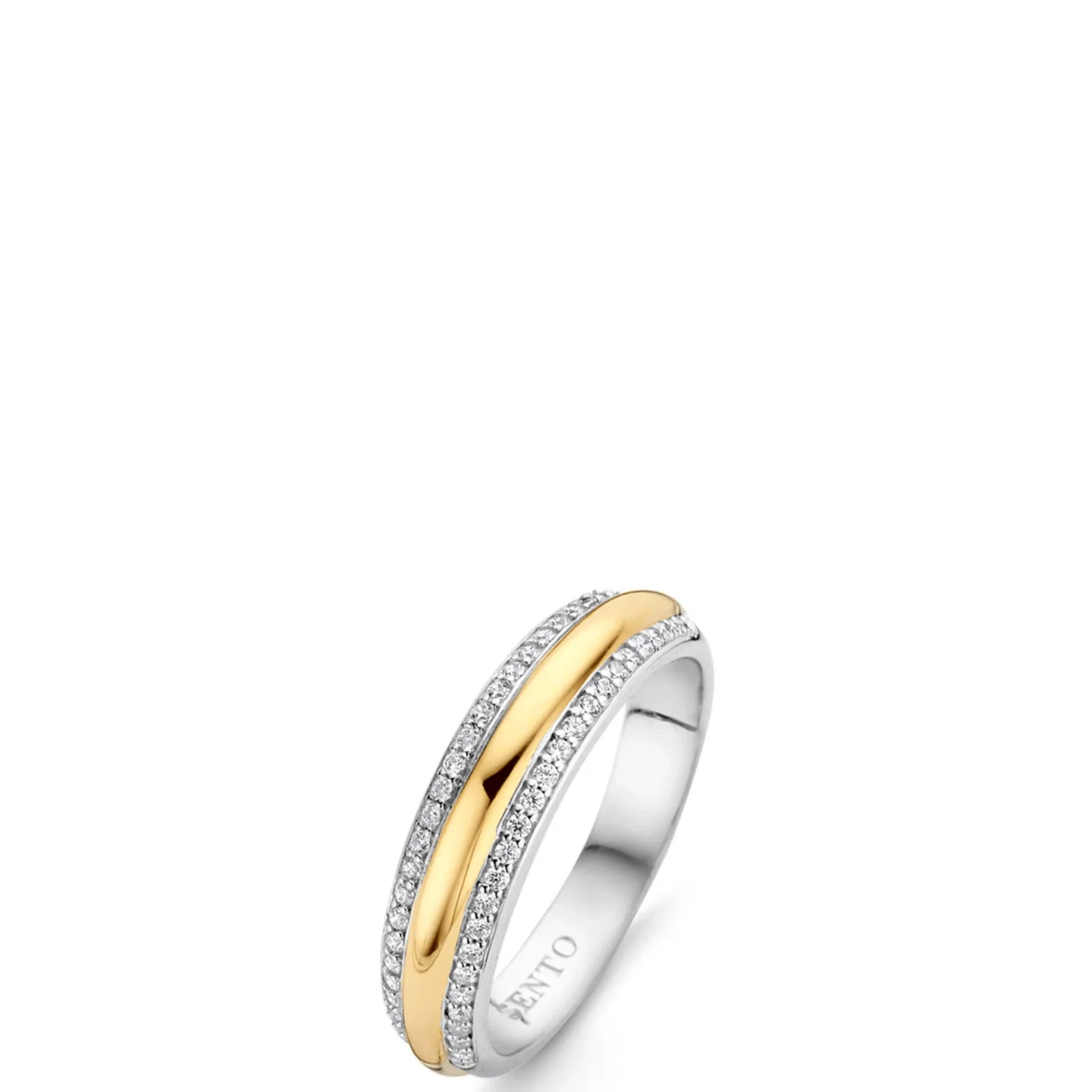 Ti Sento Two Tone Band Ring