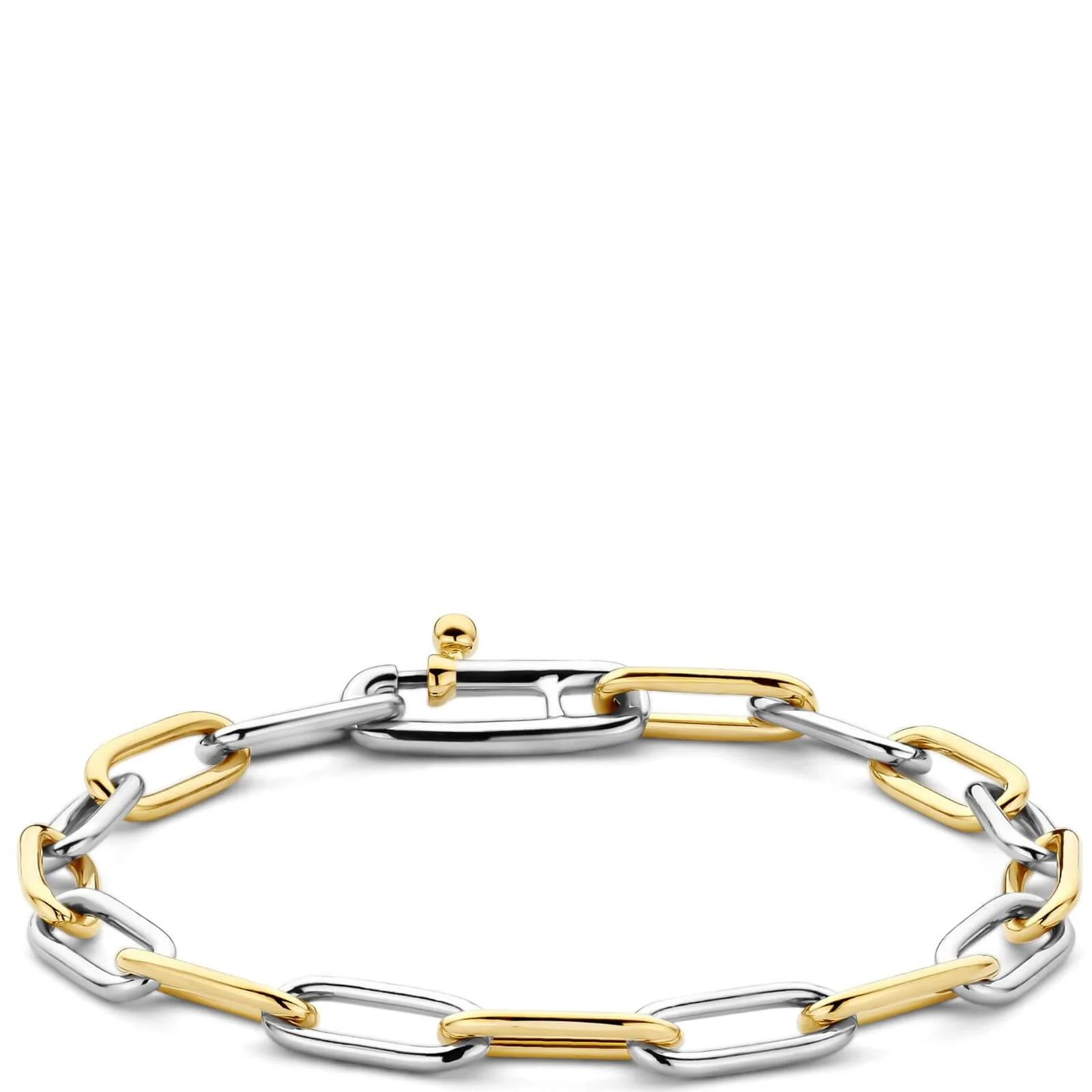 Ti Sento Two Tone Oval Link Bracelet