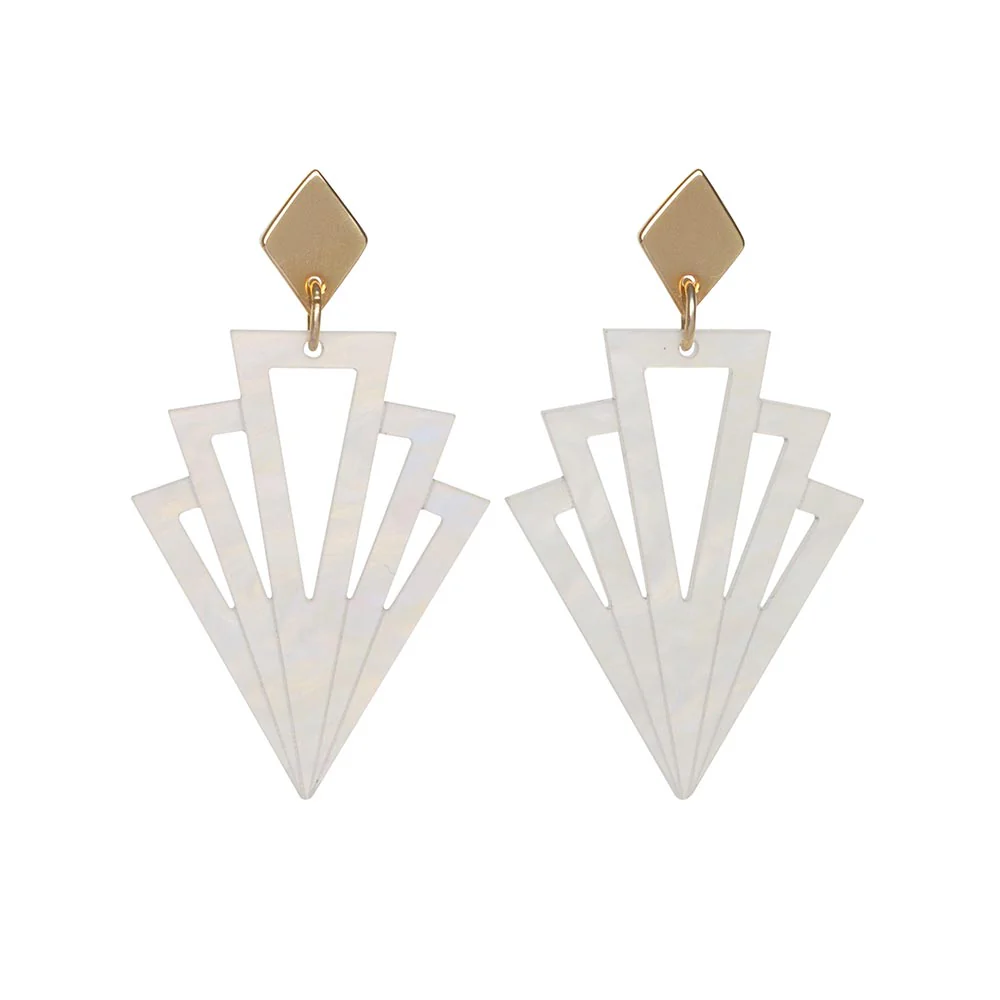 TooLally Gatsbys Earrings - Mother Of Pearl - Image 3
