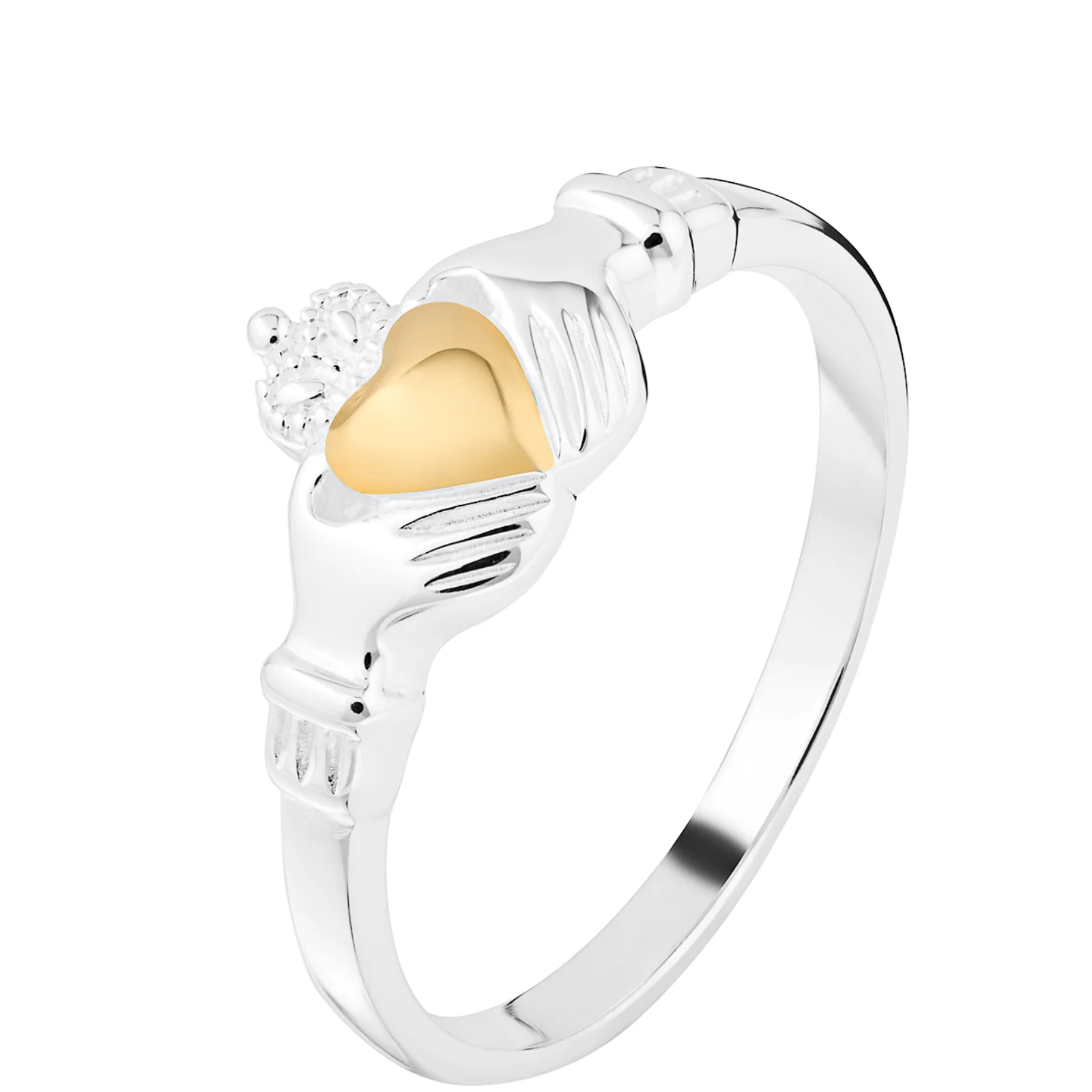 Two Tone Claddagh Ring